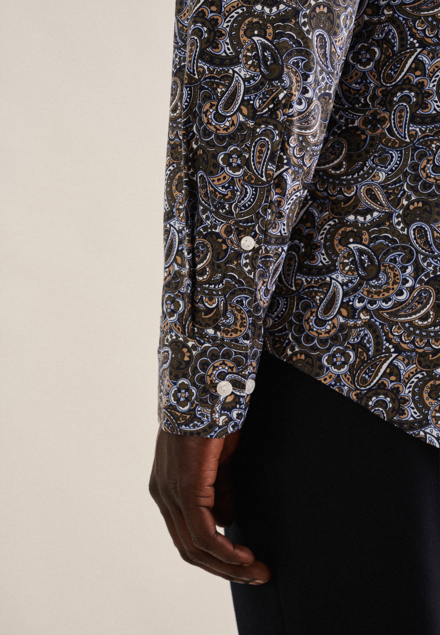 seidensticker Businesshemd »Slim«, Slim Langarm Kentkragen Paisley