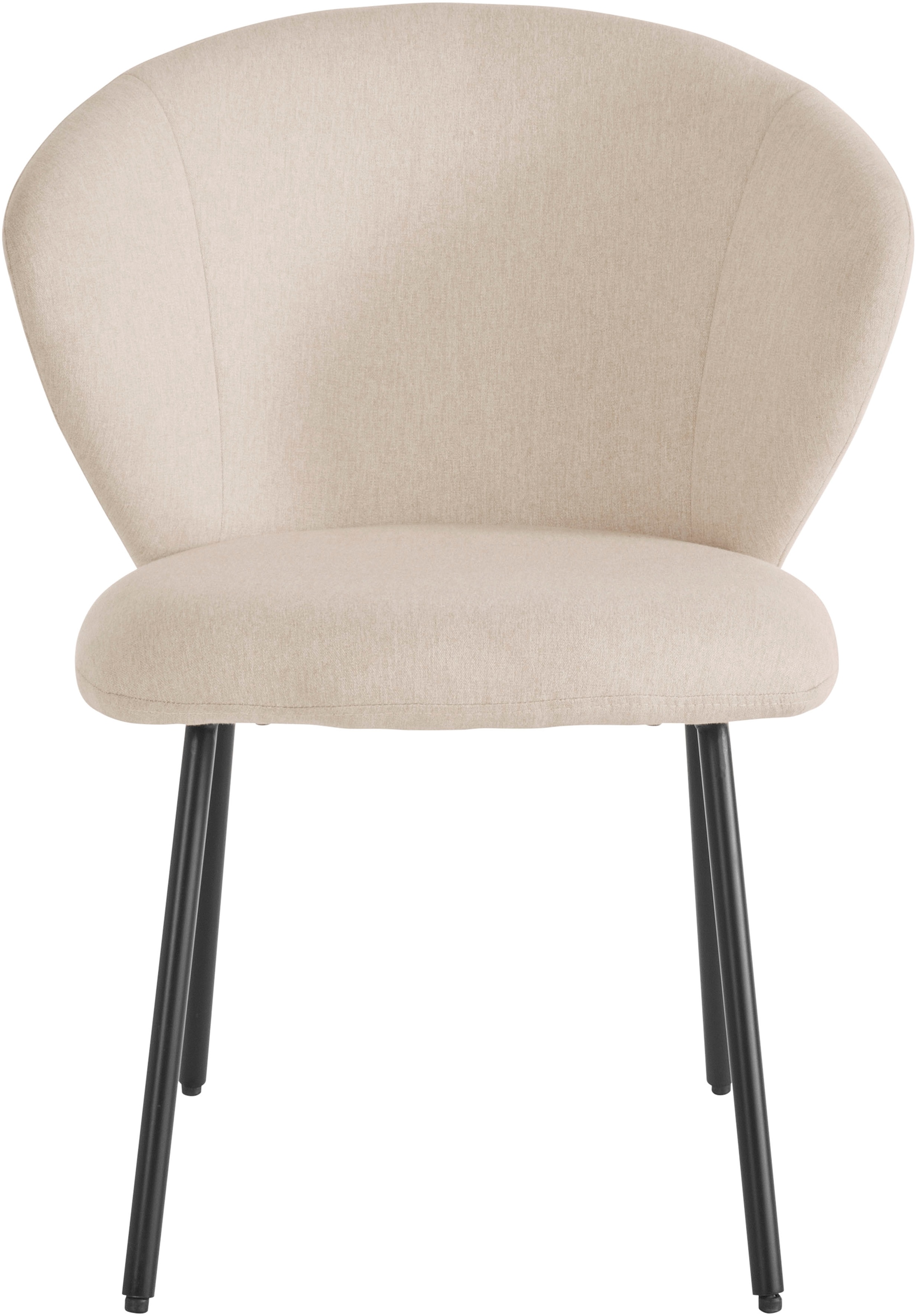 LeGer Home by Lena Gercke Esszimmerstuhl »Galilea«, (Set), 2 St., Struktur (100% Polyester), mit elegantem Strukturstoffbezug und stabilem Metallfuß