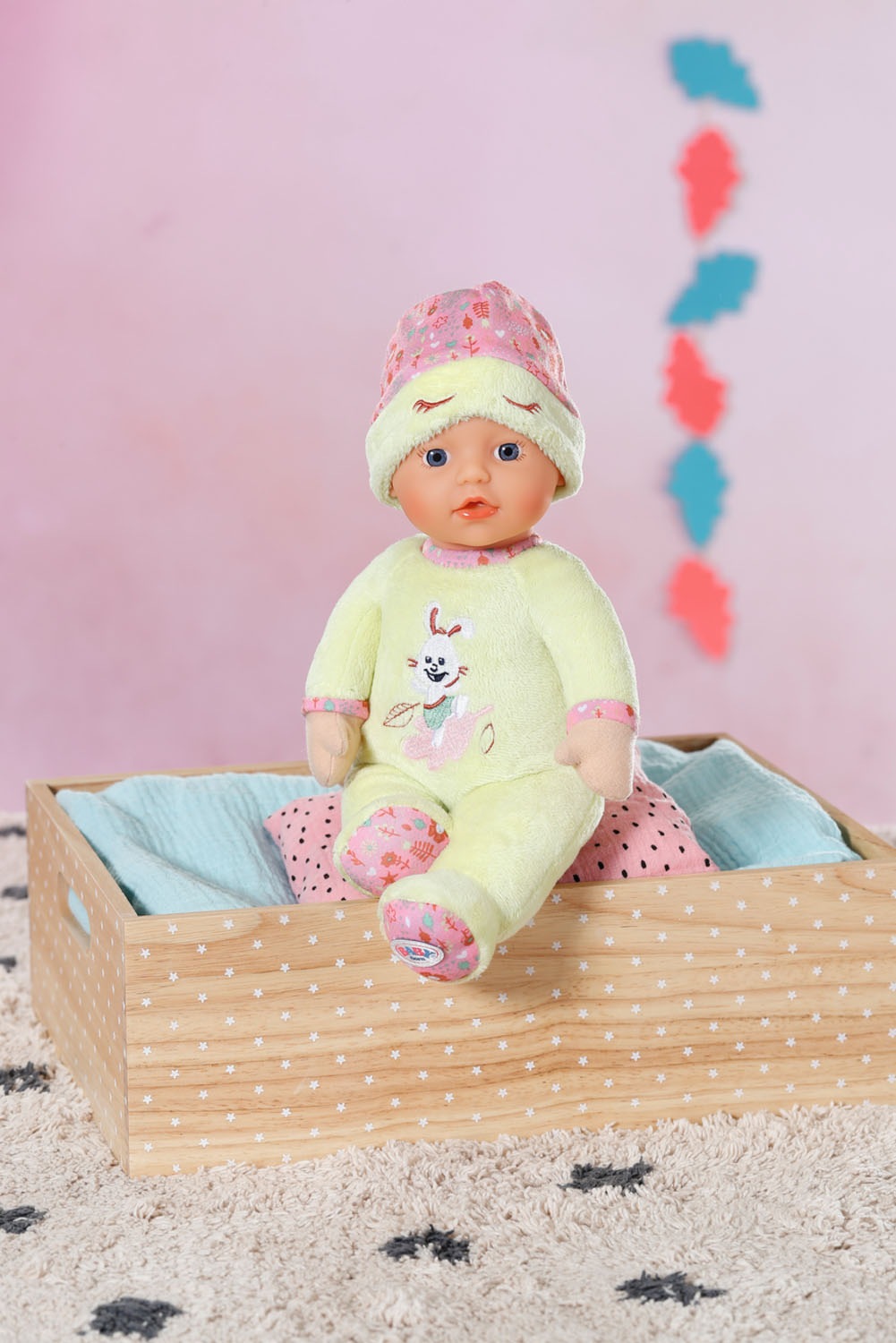 Baby Born Babypuppe »Sleepy for babies, green, 30 cm«, mit Rassel im Inneren