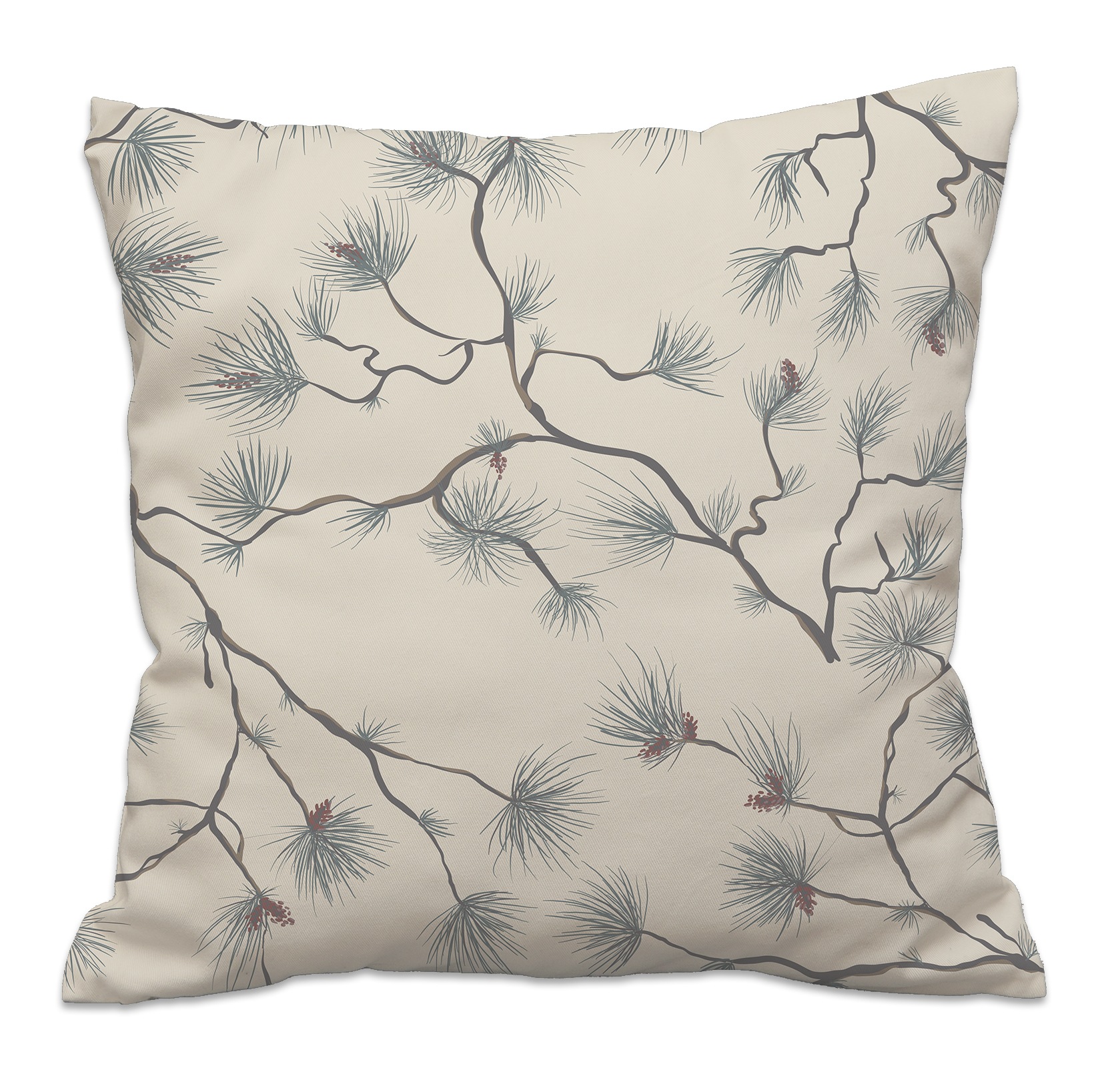queence Dekokissen »Zweige« Dekokissen mit HD Premium Druck Weihnachten