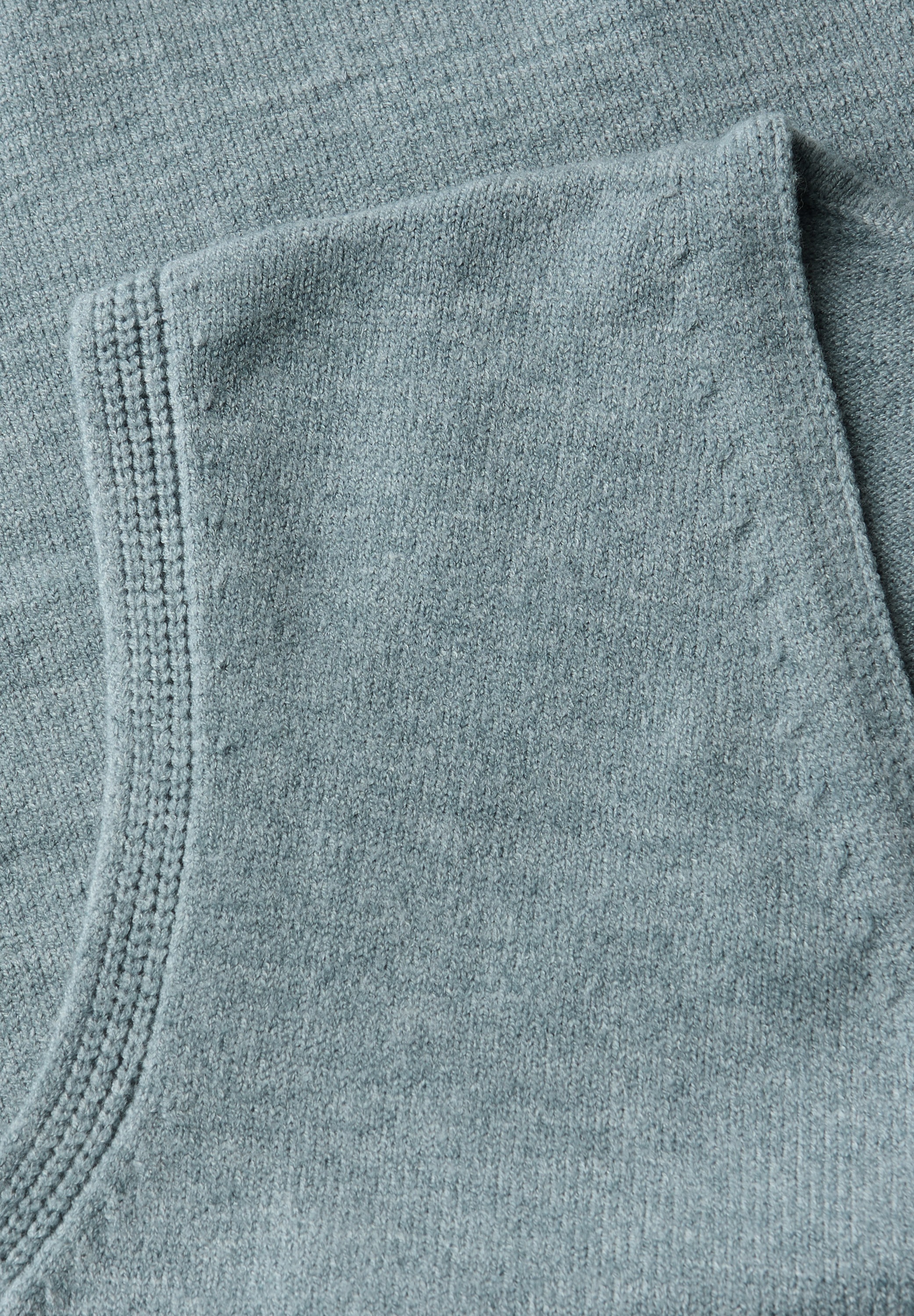 STREET ONE Kurzarmpullover, aus softem Materialmix