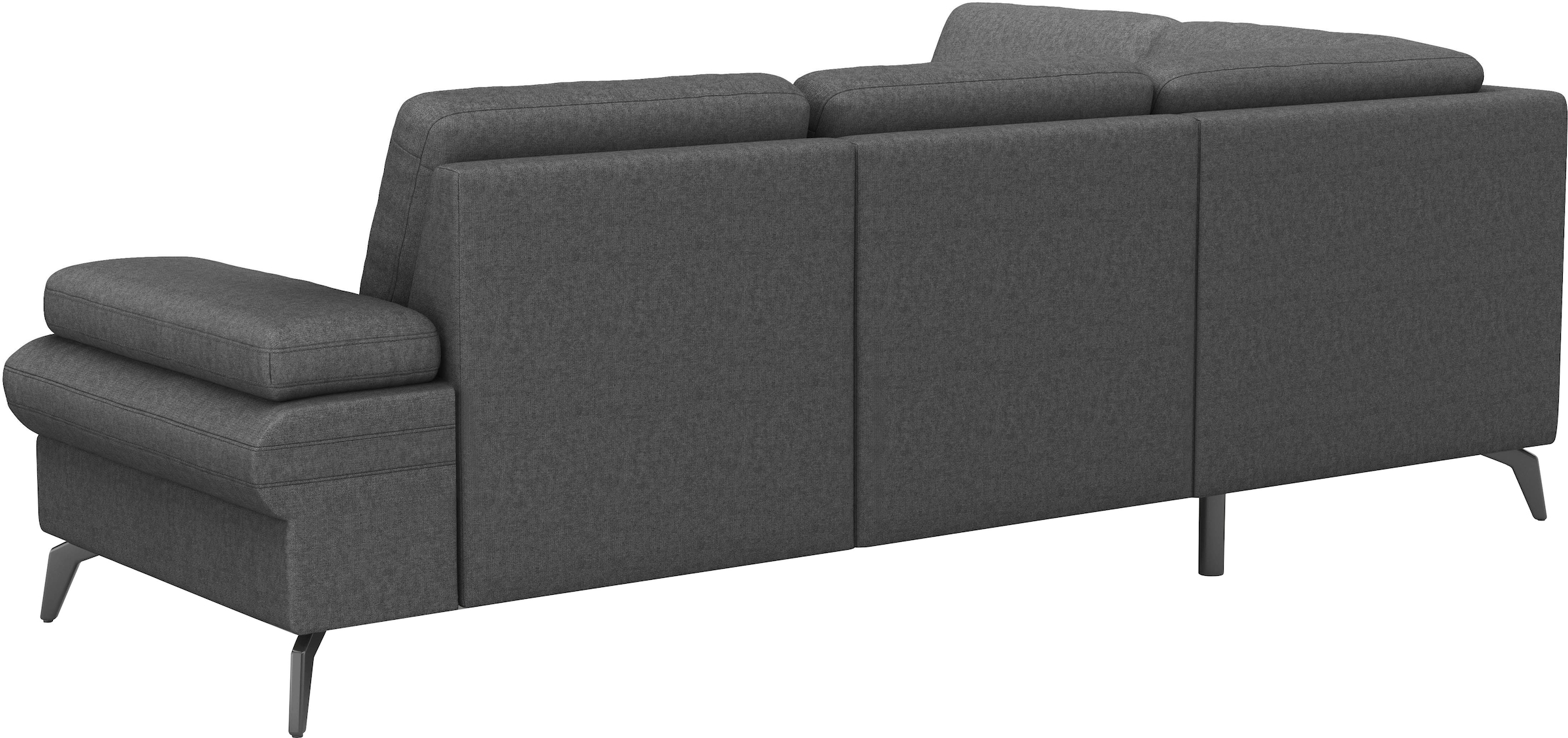 sit&more Ecksofa »Morris Jubi L-Form«, inkl. Armteilfunktion und 1 Zierkissen, wahlweise mit Bettfunktion