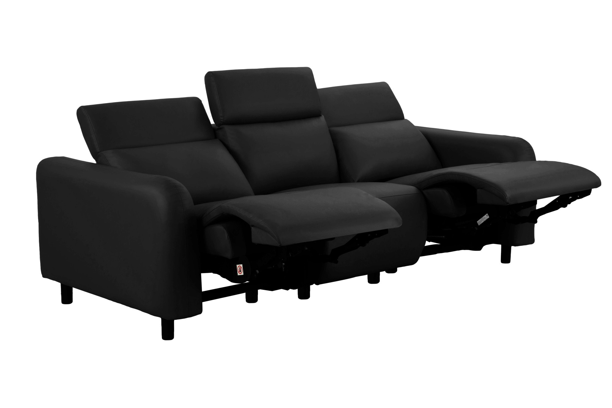 Home affaire 3-Sitzer »SKAANE Kunstleder, Sofa mit manueller-u. elektrischer Relaxfunktion«, Relax-Funktion in 2 Sitzen, Kopfteilverstellung, Federkernpolsterung
