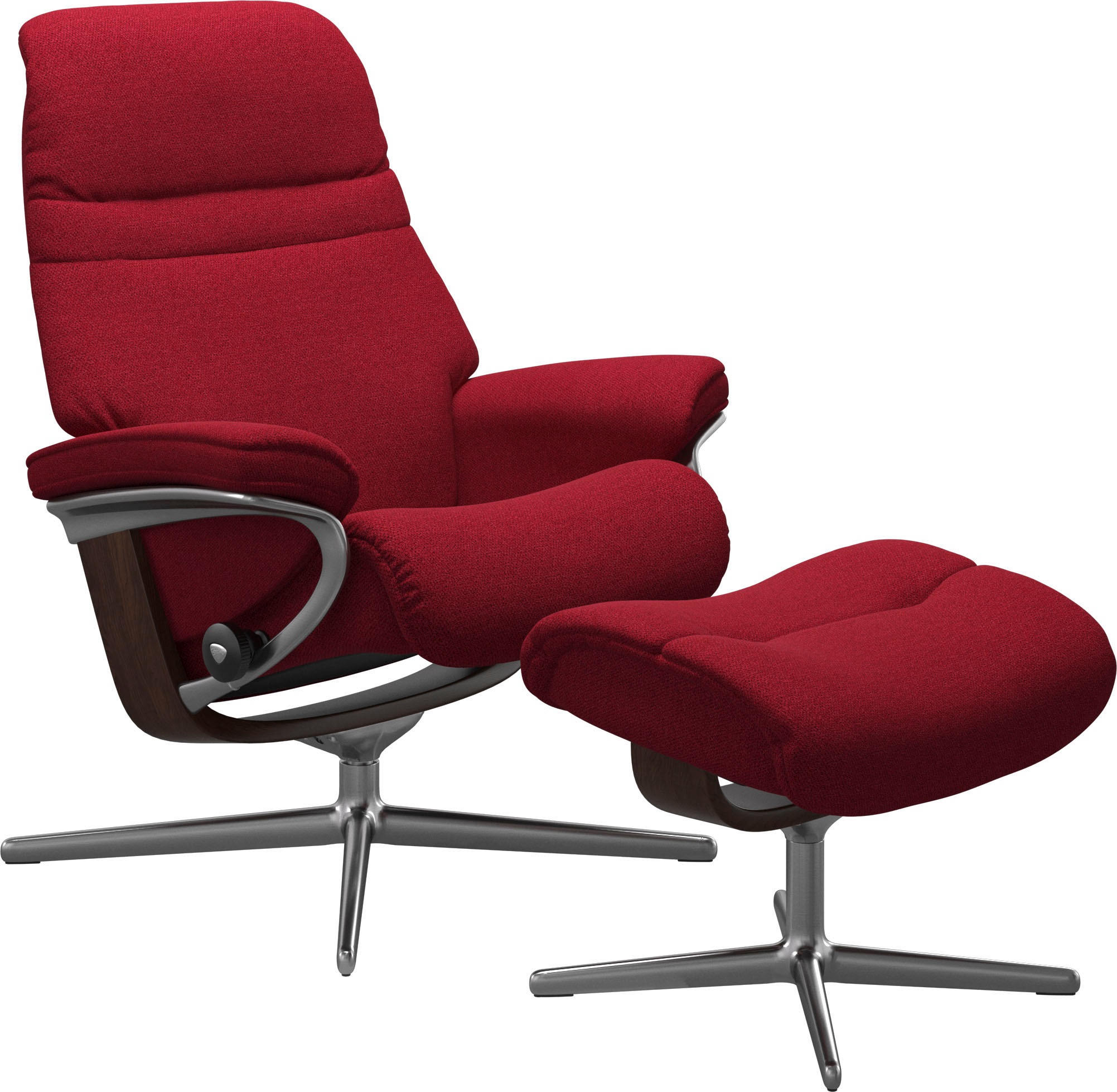 Stressless® Fußhocker »Sunrise«, mit Cross Base, Größe S, M & L, Holzakzent Braun