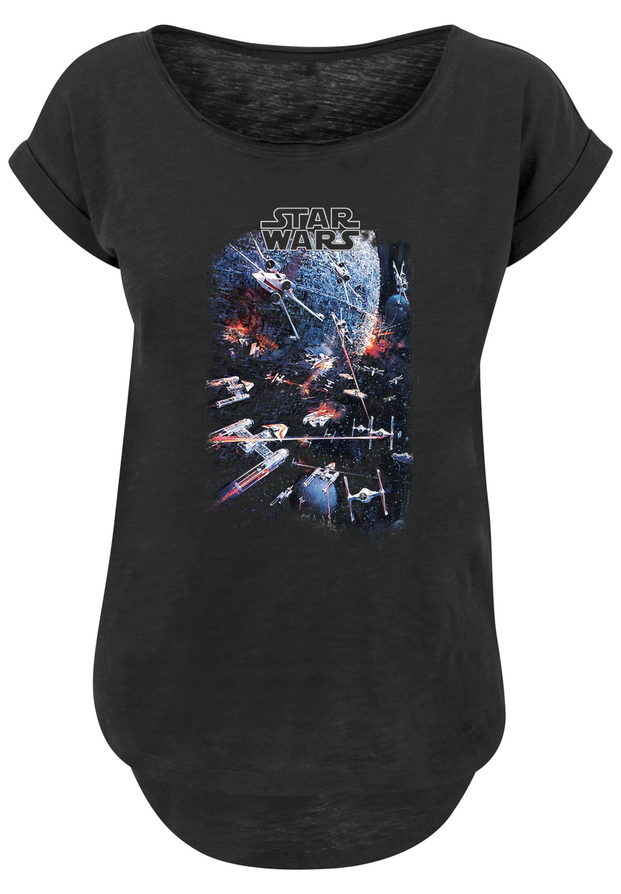 F4NT4STIC Kurzarmshirt "F4NT4STIC Damen Star Wars Universe- with Ladies Lon günstig online kaufen