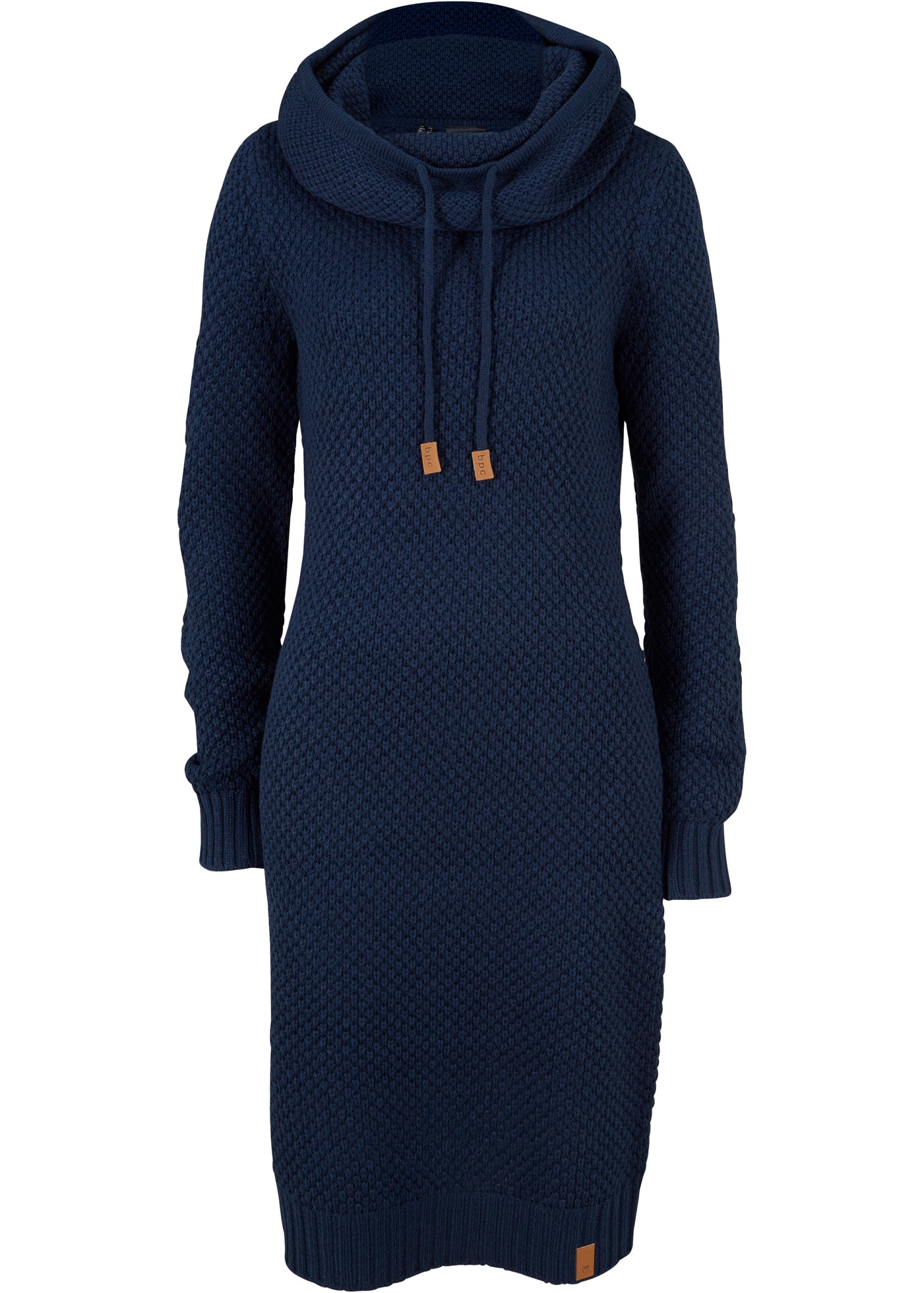 bonprix Strickkleid »Strickkleid mit Schalkragen« Strickkleid mit Schalkragen