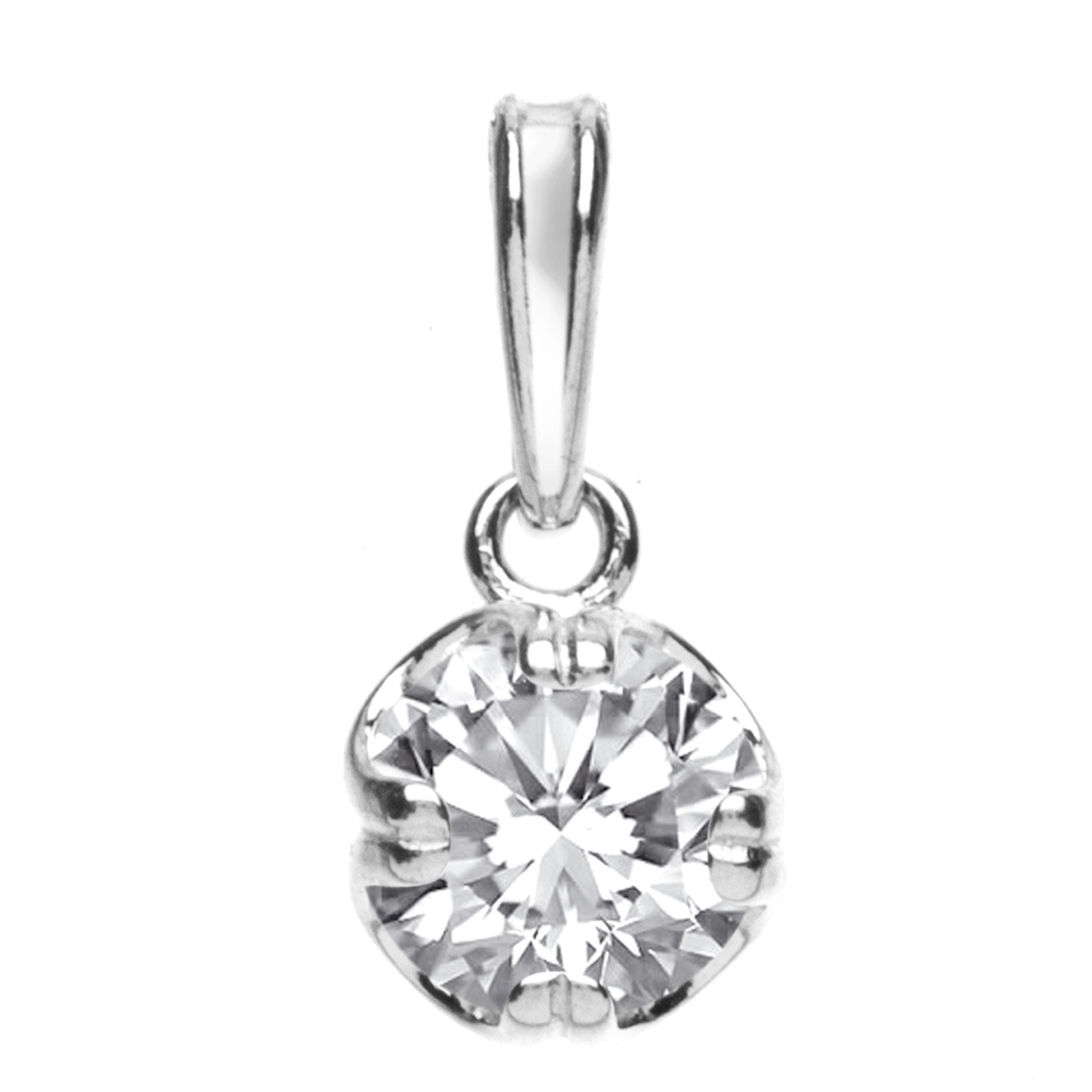 Kettenanhänger OSTSEE-SCHMUCK "Ostsee-Schmuck Anhänger Fridoline Anhänger Fridoline", weiß, Schmuckanhänger, Damen, 20 x 9mm, Silber 925 (Sterlingsilber), 1,8 g, Kettenanhänger 4