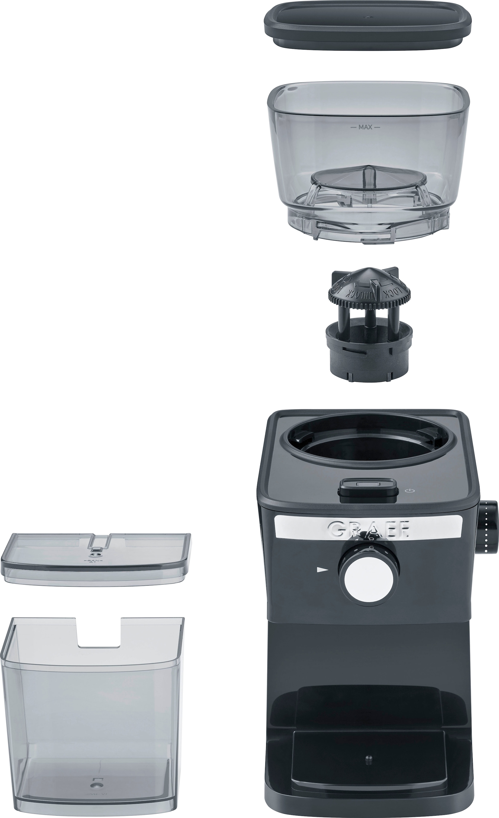Graef Kaffeemühle »CM252«, 130 W, Scheibenmahlwerk, 80 g Bohnenbehälter