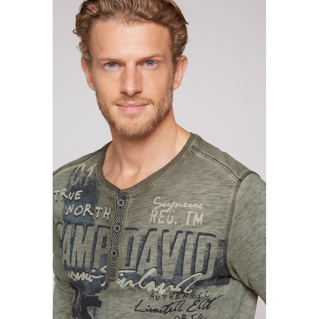 CAMP DAVID Langarmshirt