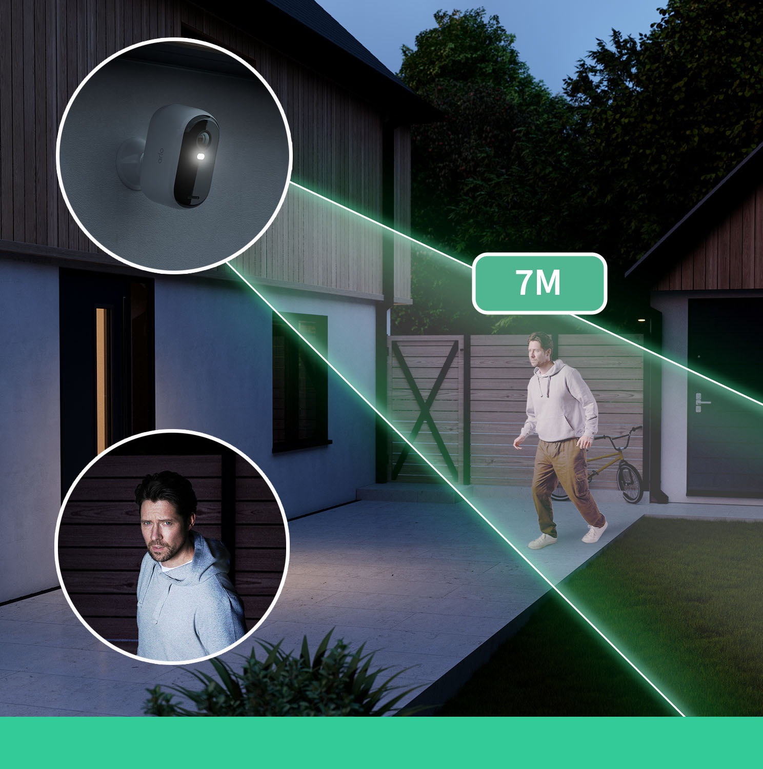 ARLO Smart Home Kamera »2 2K Outdoor Camera 2pack W/2 Solar Panel«, Außenbereich