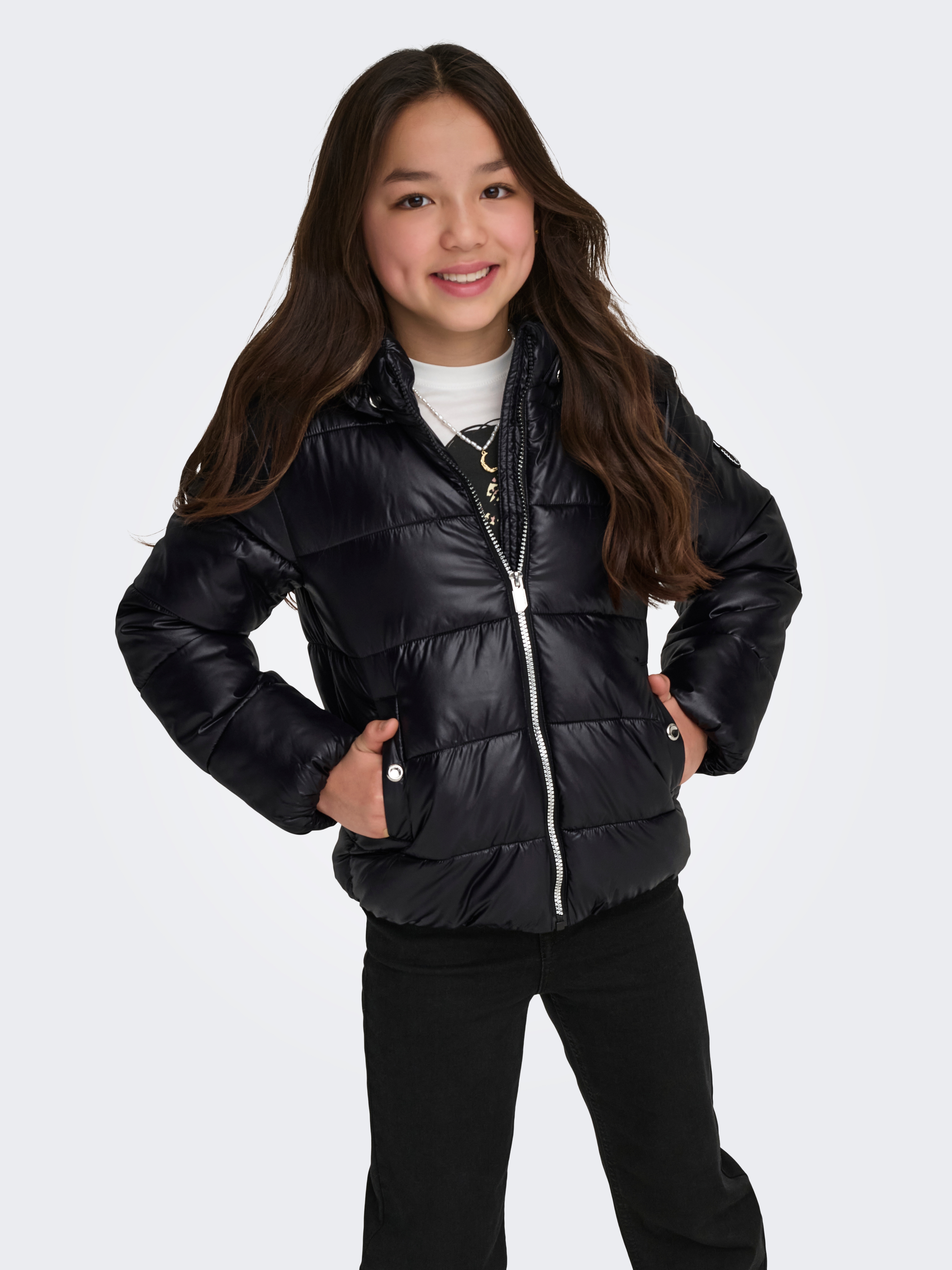 KIDS ONLY Steppjacke "KOGNEWEMMY SAVANNAH JACKET OTW NOOS" mit Kapuze