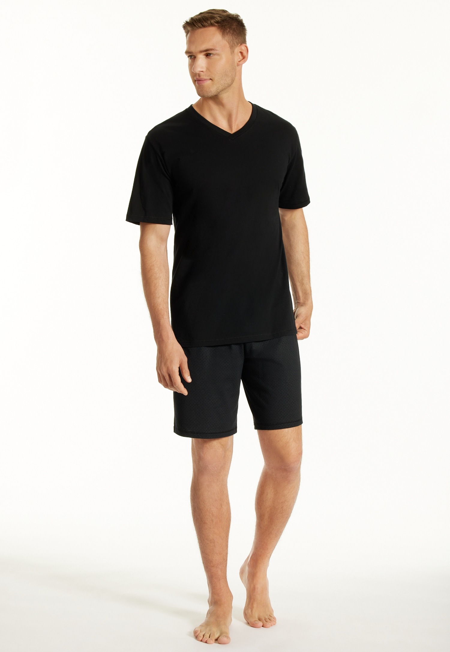 uncover by SCHIESSER Shorty "Uncover Nightwear", (2 tlg.), V-Ausschnitt, Ku günstig online kaufen