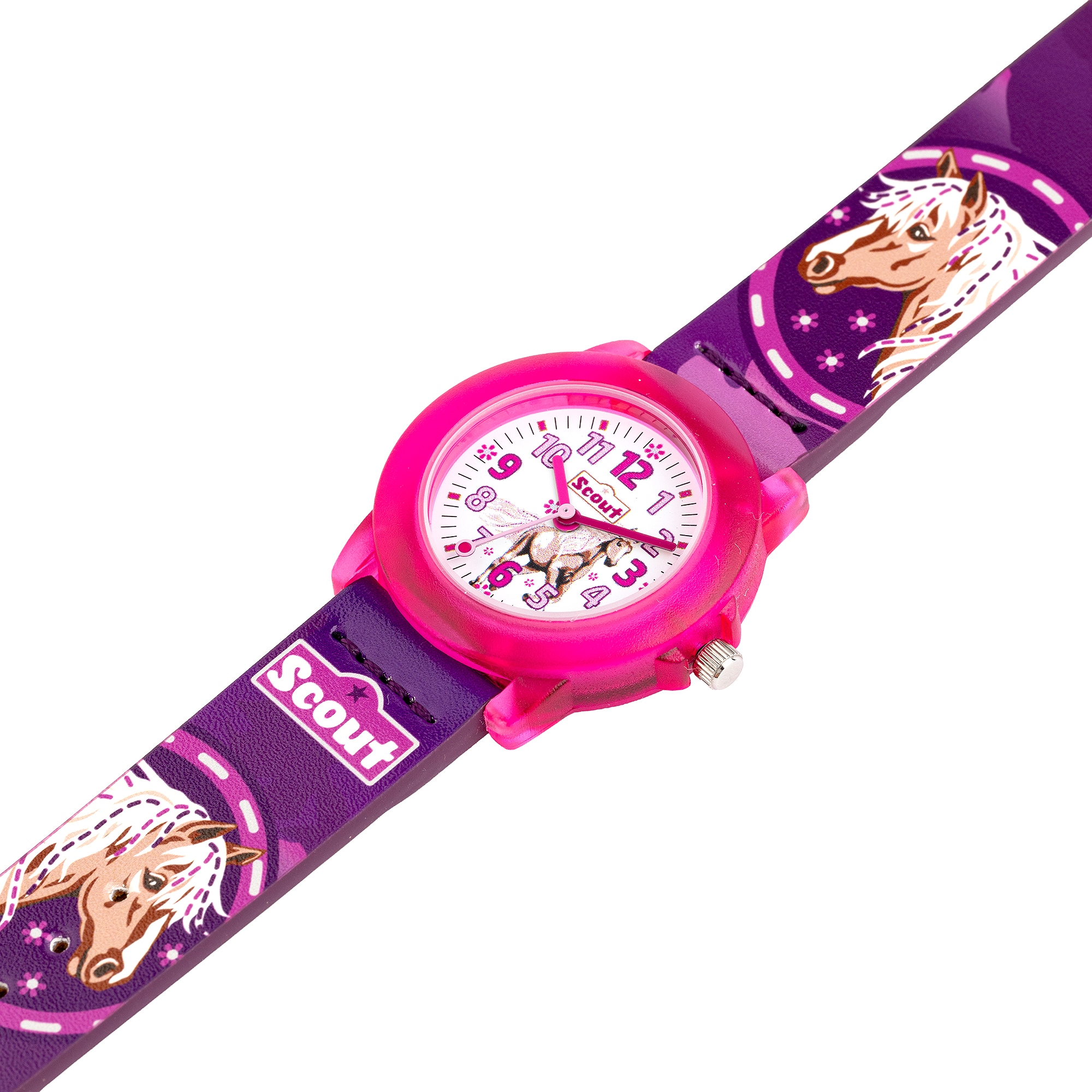 Scout Quarzuhr »Crystal, 280305042« Armbanduhr, Kinderuhr, Geschenkidee, Schulanfang, Mädchen, Pferd