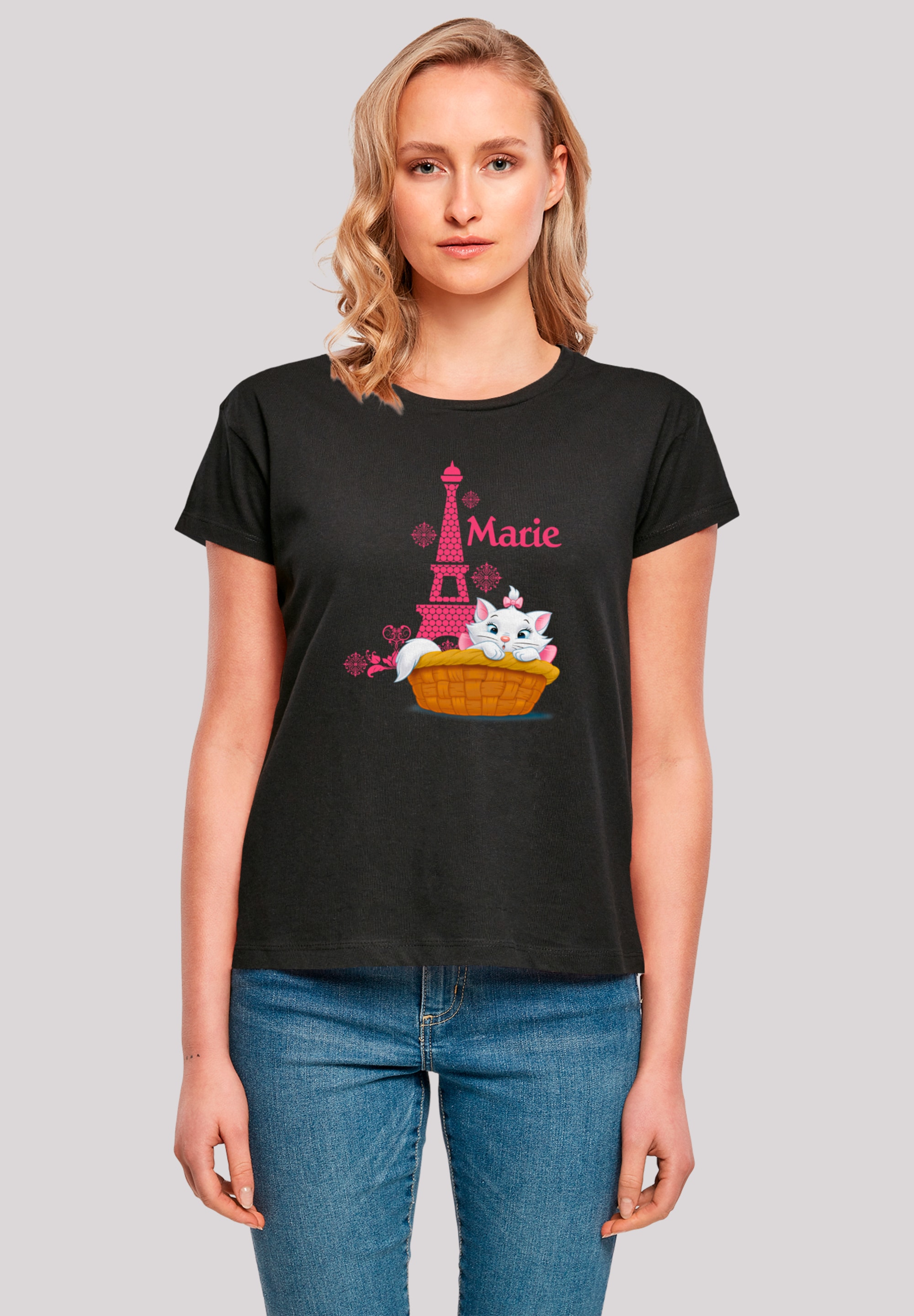 F4NT4STIC T-Shirt "Disney Aristocats Marie Eiffel tower Basket", Premium Qu günstig online kaufen