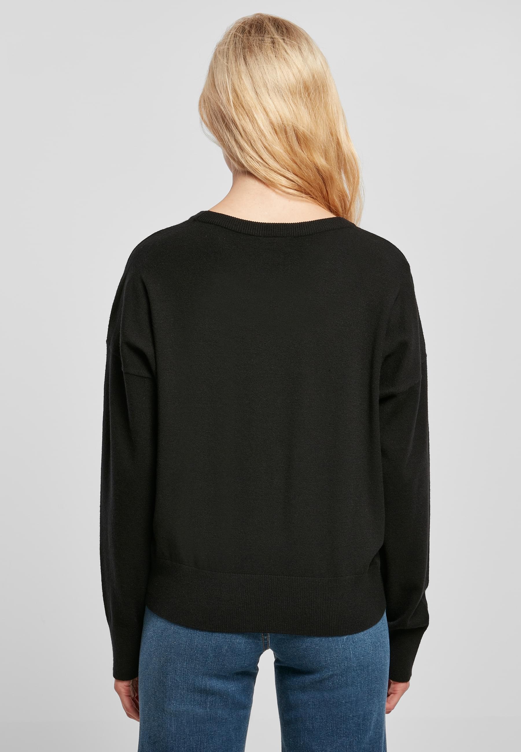 URBAN CLASSICS Rundhalspullover »Urban Classics Damen Ladies Eco Viscose Oversized Basic Sweater«