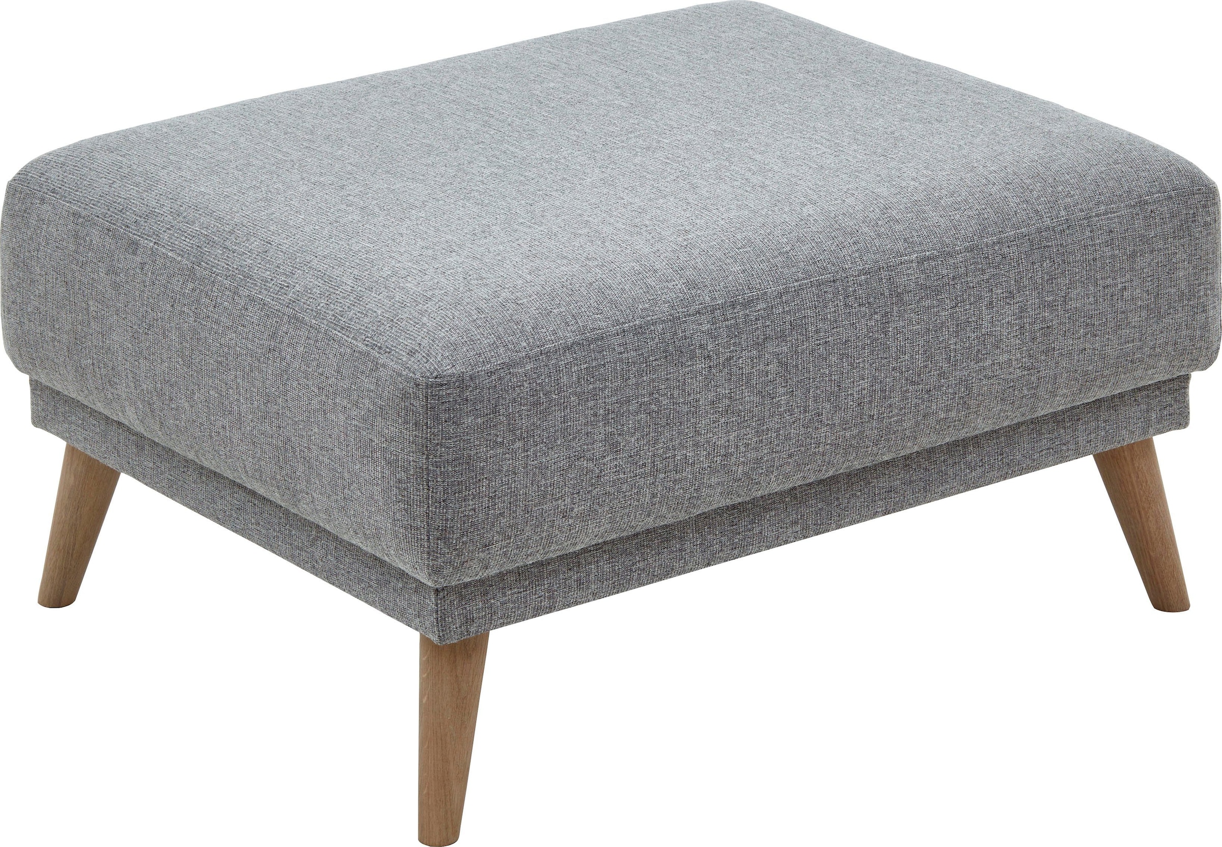 ATLANTIC home collection Hocker "Elvis", Massivholzfüße