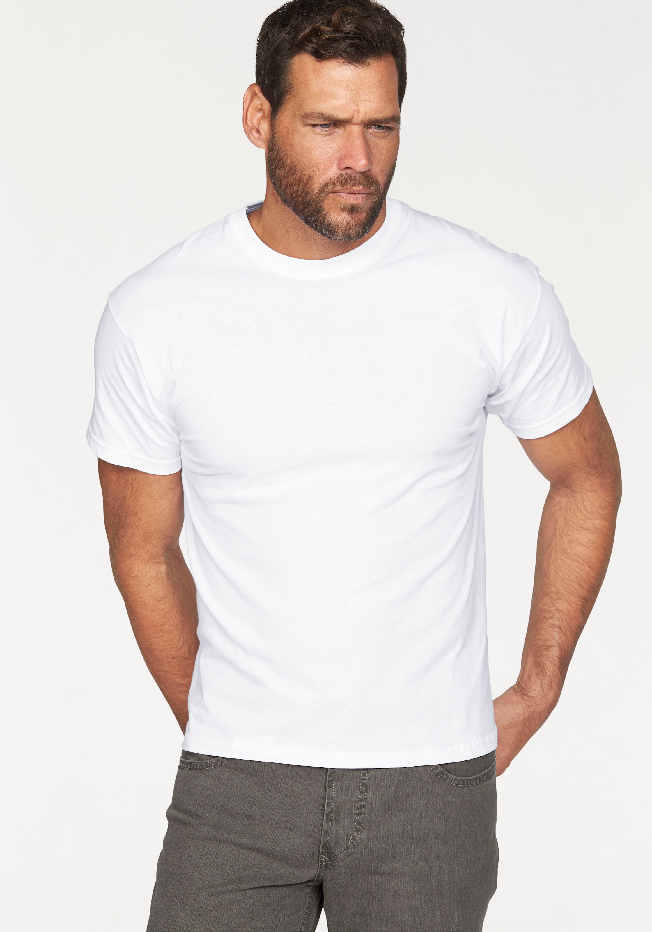 Fruit of the Loom T-Shirt », sechs Stück in unterschiedlicher Farbkomination«, (Packung, 6 tlg., 6er-Pack), mit Rundhalsausschnitt