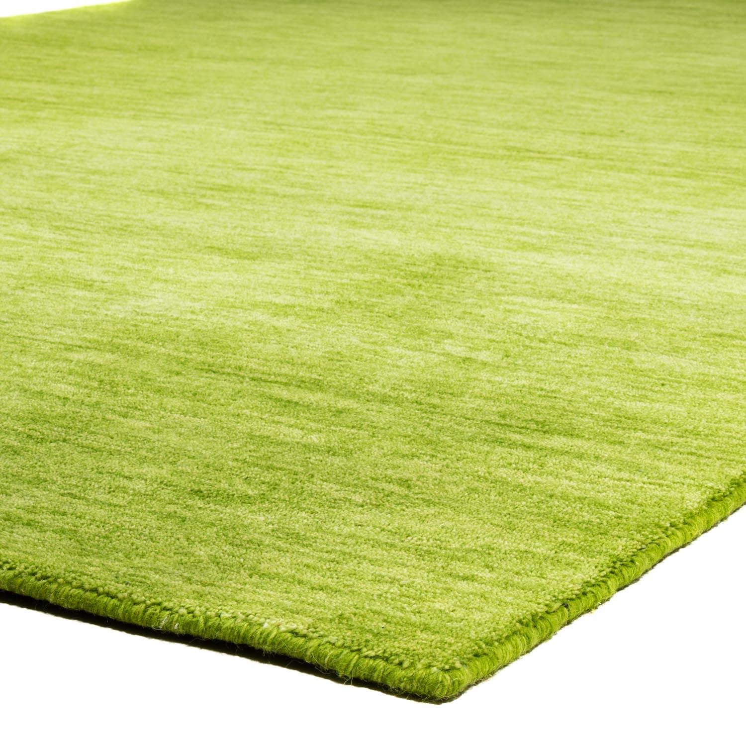 morgenland Wollteppich »Uni - Gabbeh Teppich - Softy«, rechteckig, 1,6 mm Höhe, Gabbeh Optik, Uni Farben, reine Wolle, sehr weicher Flor, Wohnzimmer