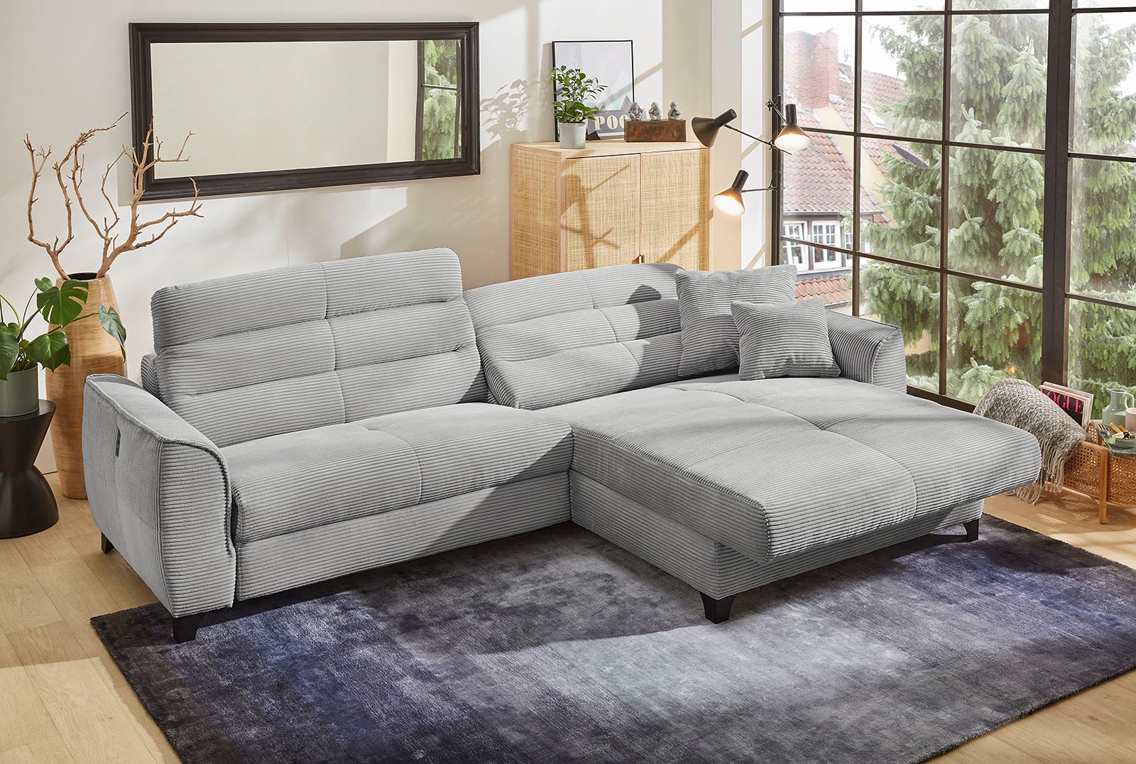 Jockenhöfer Gruppe Ecksofa »Double One L-Form«, mit 2x 120cm breiten, elektromotorischen Relaxfunktionen