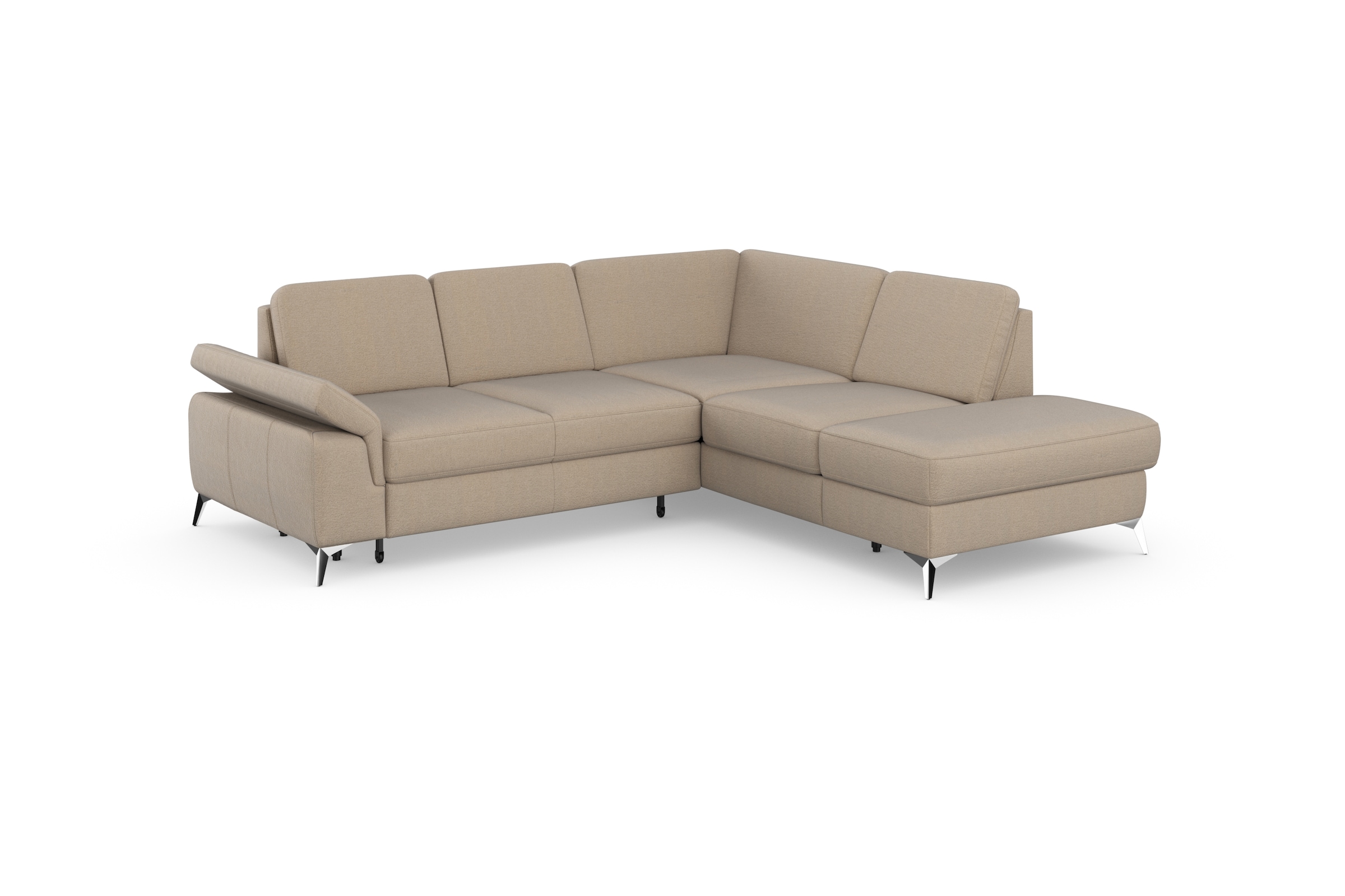 sit&more Ecksofa »Padua L-Form«, inklusive Sitztiefenverstellung, Armteilfunktion und Federkern