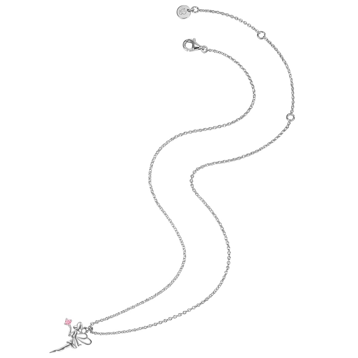 Glanzstücke München Kette mit Anhänger »LLL28« Kette mit Anhänger Sterling Silber Zirkonia rosa