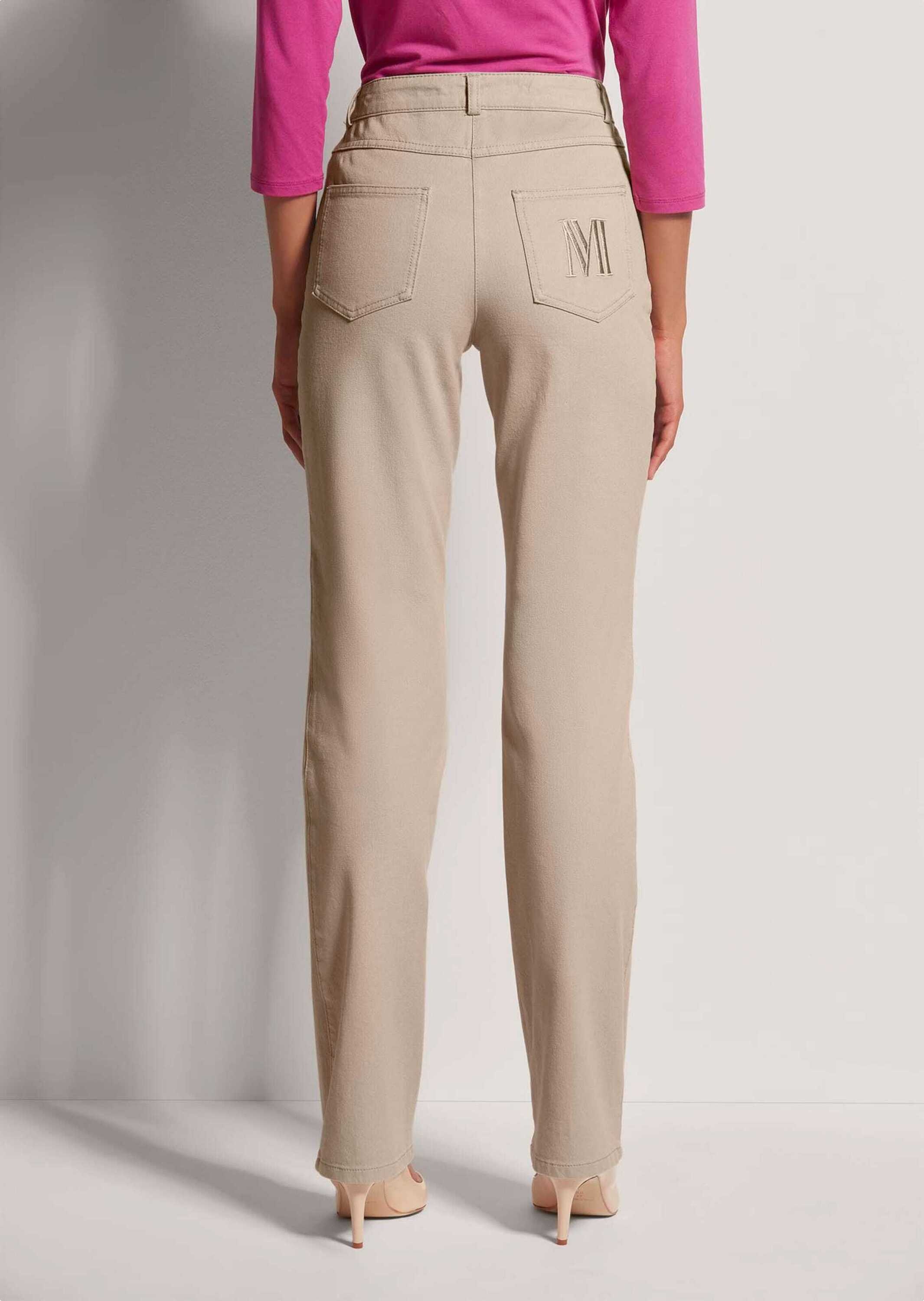 MADELEINE Regular-fit-Jeans »Jeans M-Jeans in gerader Form mit Logo-Stickerei«
