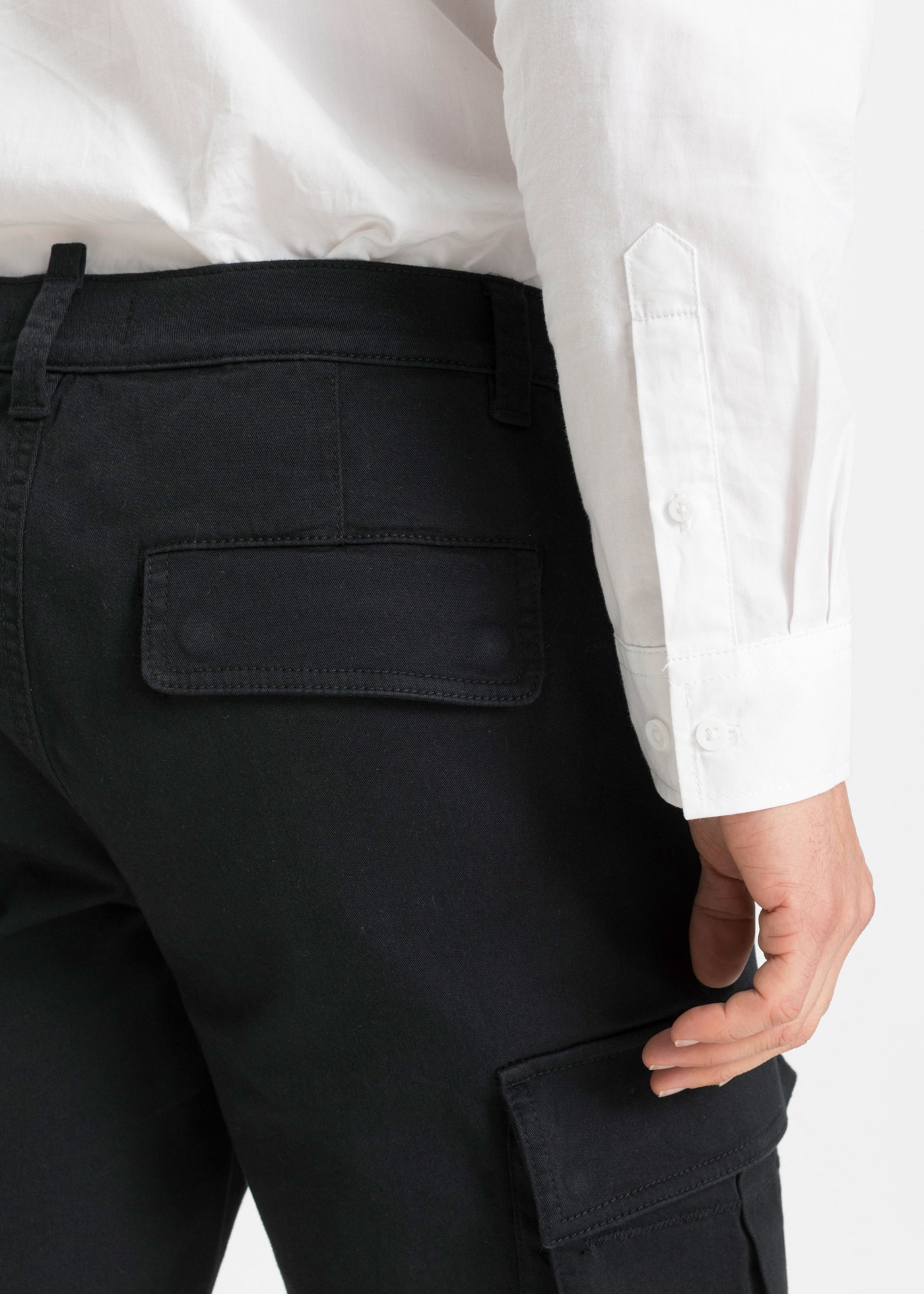 Thumbnail - bonprix Stretch-Hose Regular Fit Stretch-Cargohose mit reiner Baumwolle, Straight