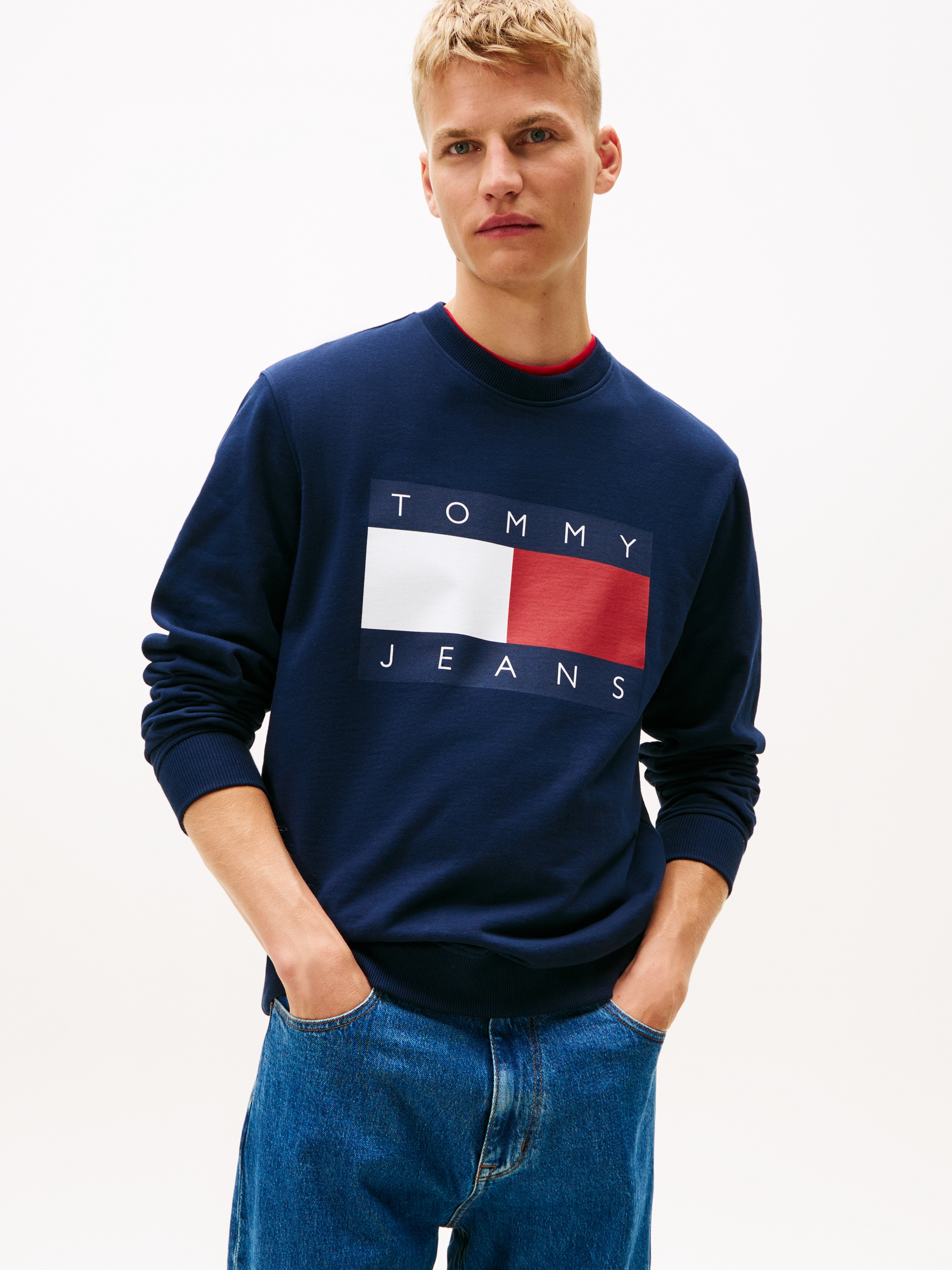 Tommy Jeans Sweatshirt "TJM BIG FLAG CREWNECK", regular fit günstig online kaufen