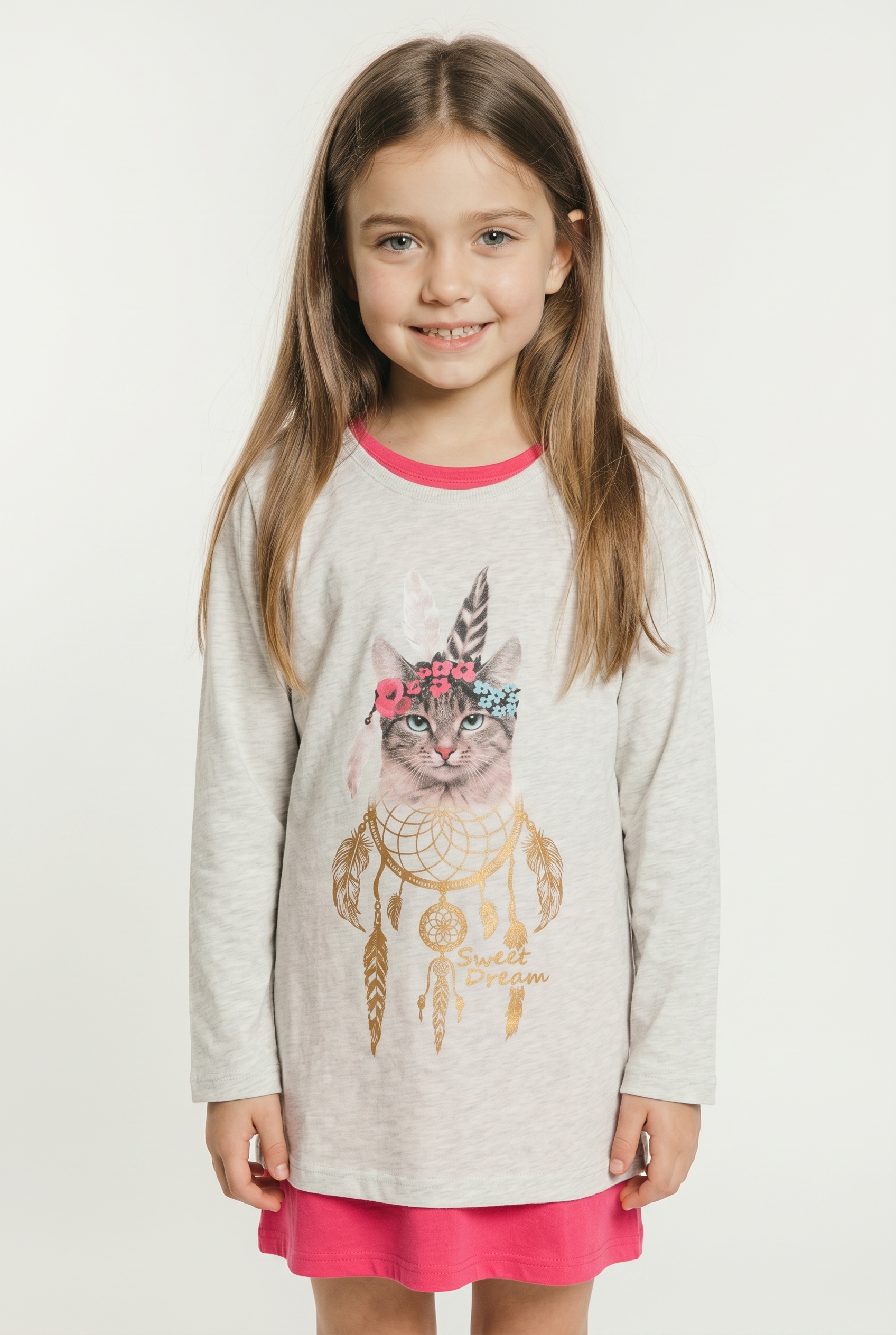 bonprix Nachthemd Packung, 3er, Dreierpack mit verschiedenen Designs, fröhliche Druckmotive