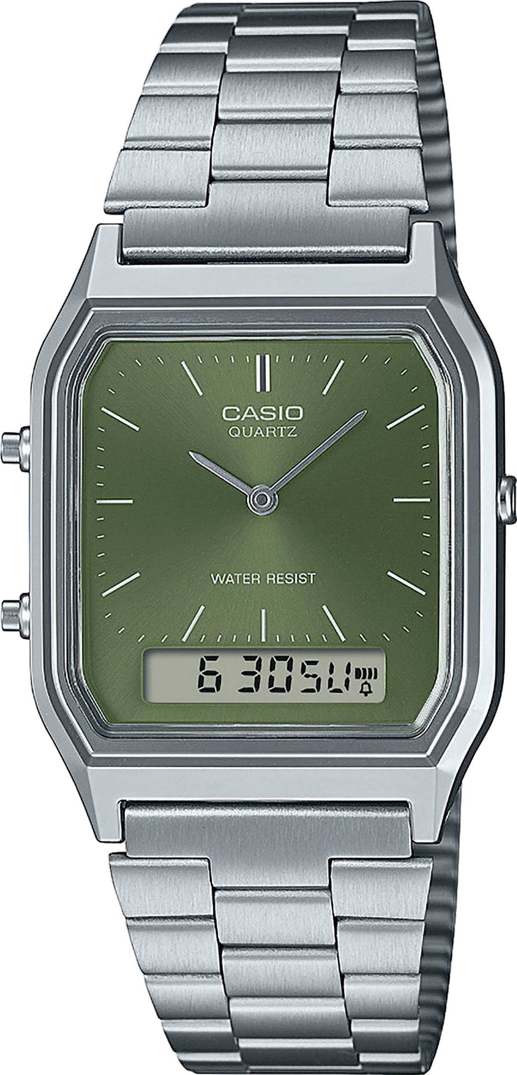 CASIO VINTAGE Chronograph, Quarzuhr, Armbanduhr, Damenuhr, Herrenuhr, Edelstahlarmband,Digitaluhr