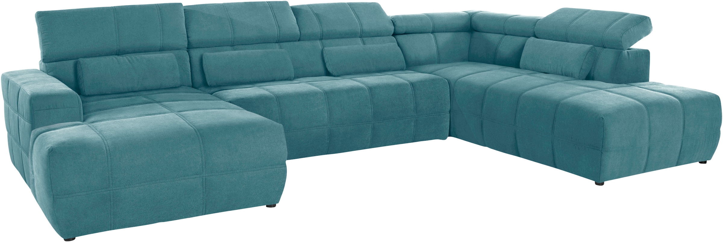 DOMO collection Wohnlandschaft Brandon viele Bezugsarten, incl. Nierenkissen, mit Kopfteilverstellung, wahlweise Sitztiefenverstellung