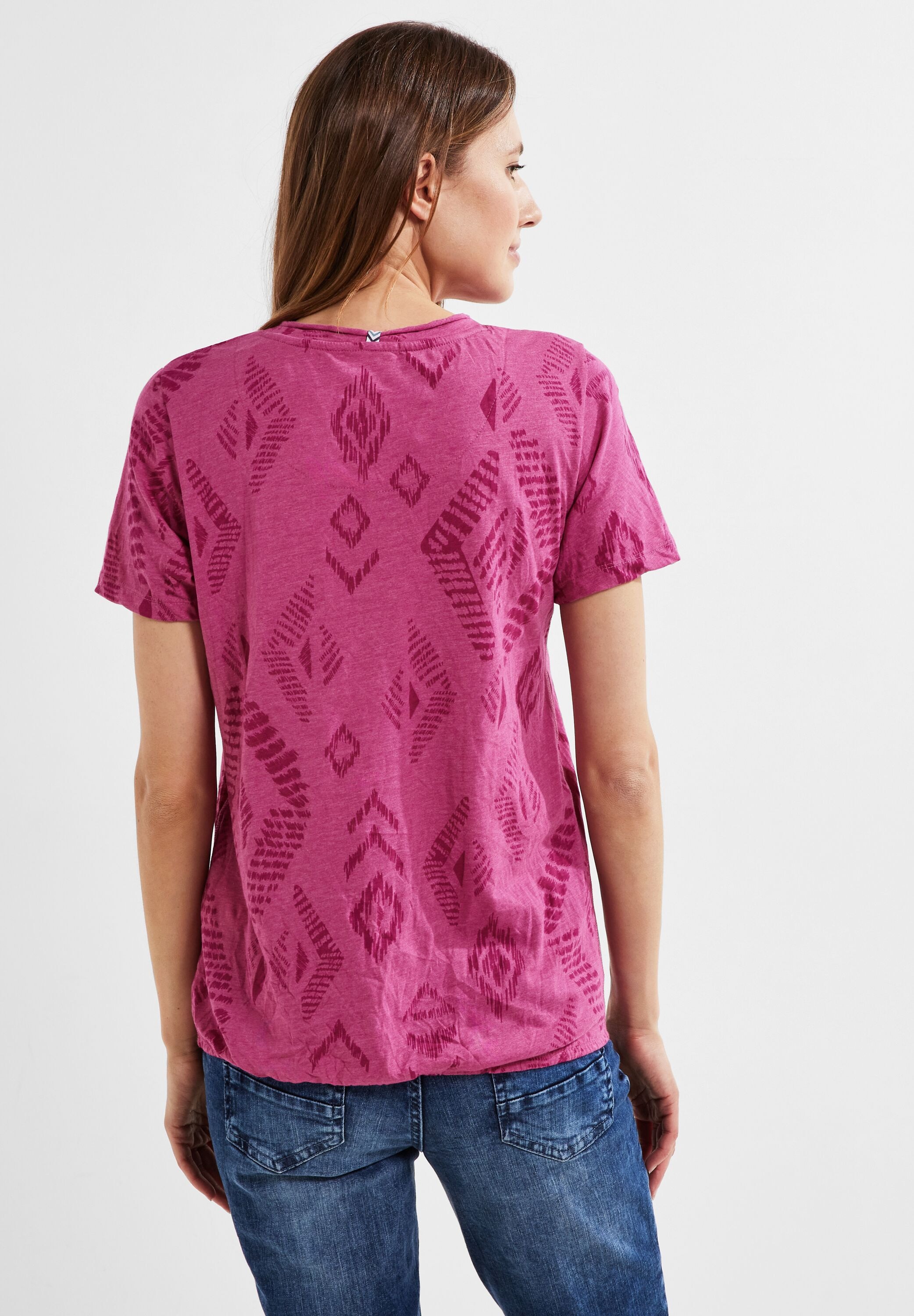 Cecil T-Shirt, aus für | softem kaufen BAUR Materialmix