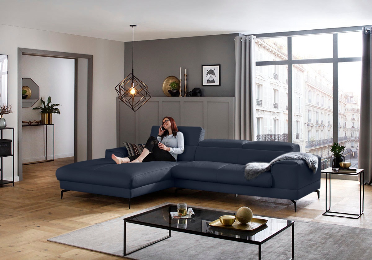 W.SCHILLIG Ecksofa "piedroo, Designsofa mit tollem Sitzkomfort, L-Form", Ko günstig online kaufen
