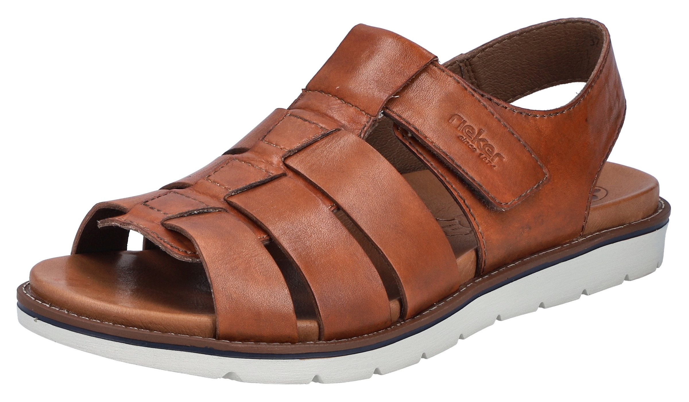 Rieker Sandale, Sommerschuh, Strandschuh, Klettschuh mit vorgeformtem Fußbe günstig online kaufen