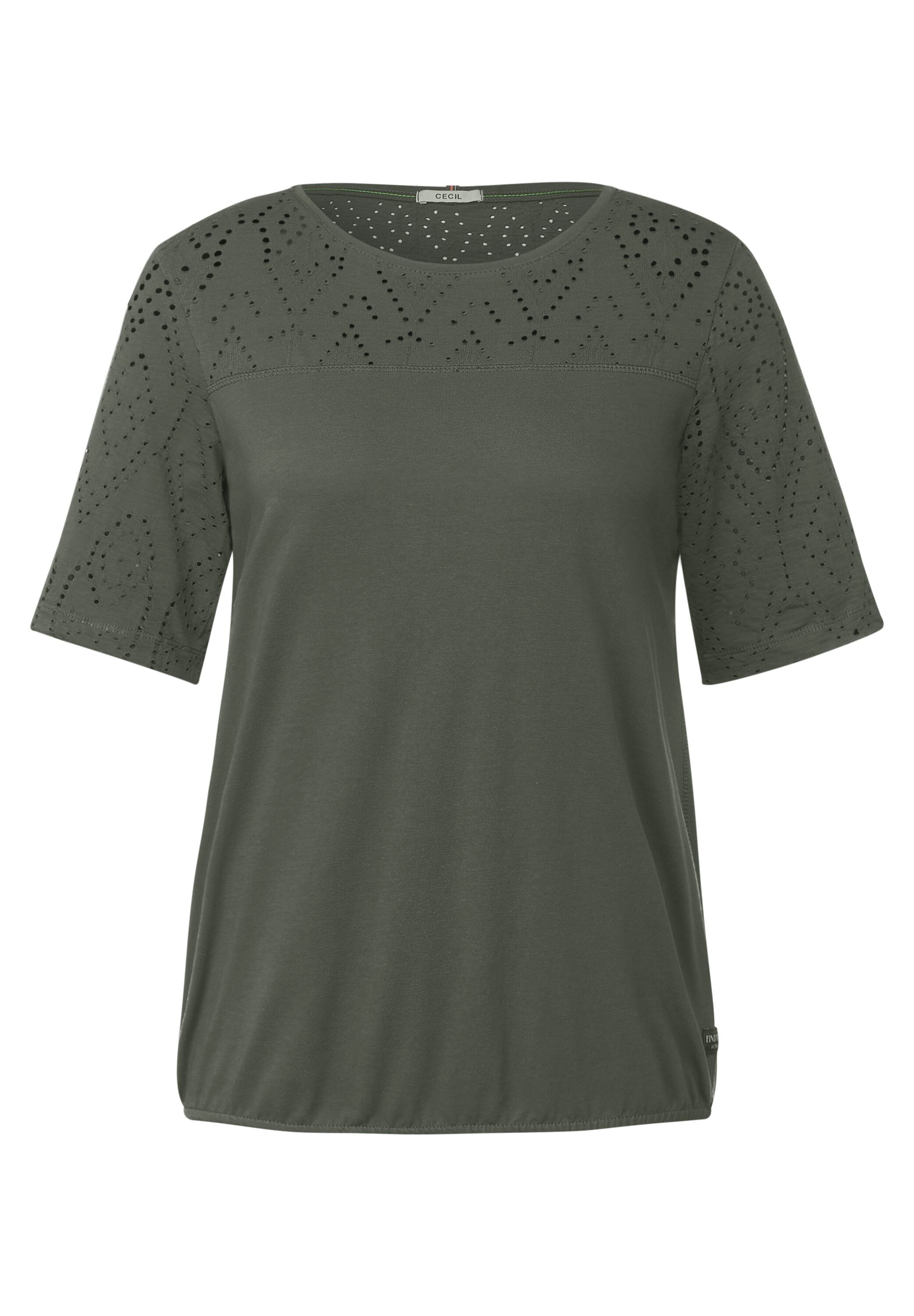 Cecil T-Shirt, in bestellen | Unifarbe BAUR
