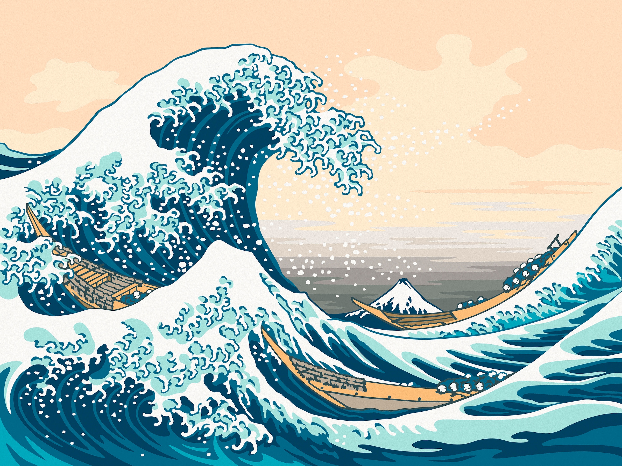 Ravensburger Malen nach Zahlen »CreArt, ART Collection: Große Welle (Hokusai)«, Made in Europe