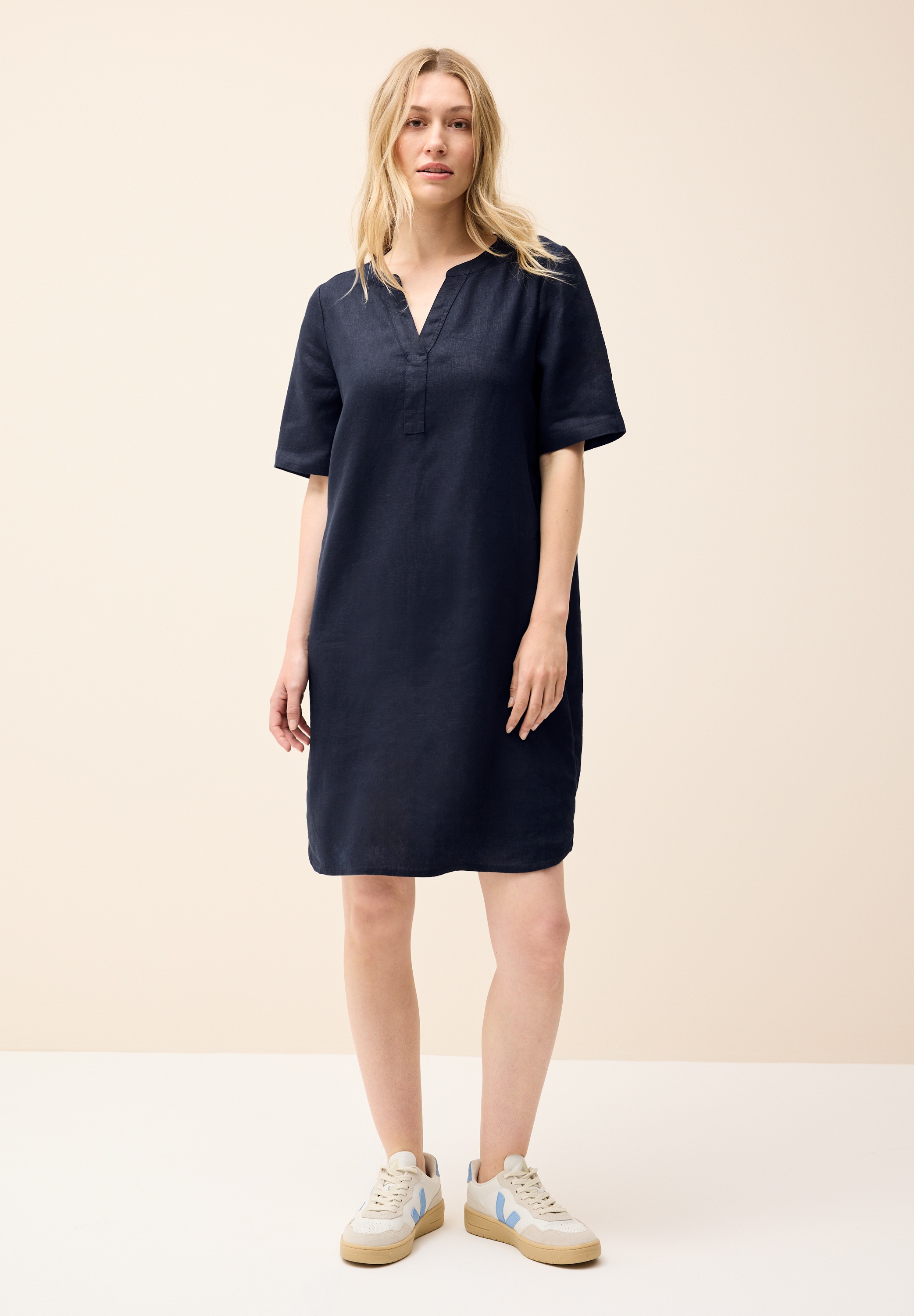 Cecil Sommerkleid Ohne Taschen in Unifarbe günstig online kaufen