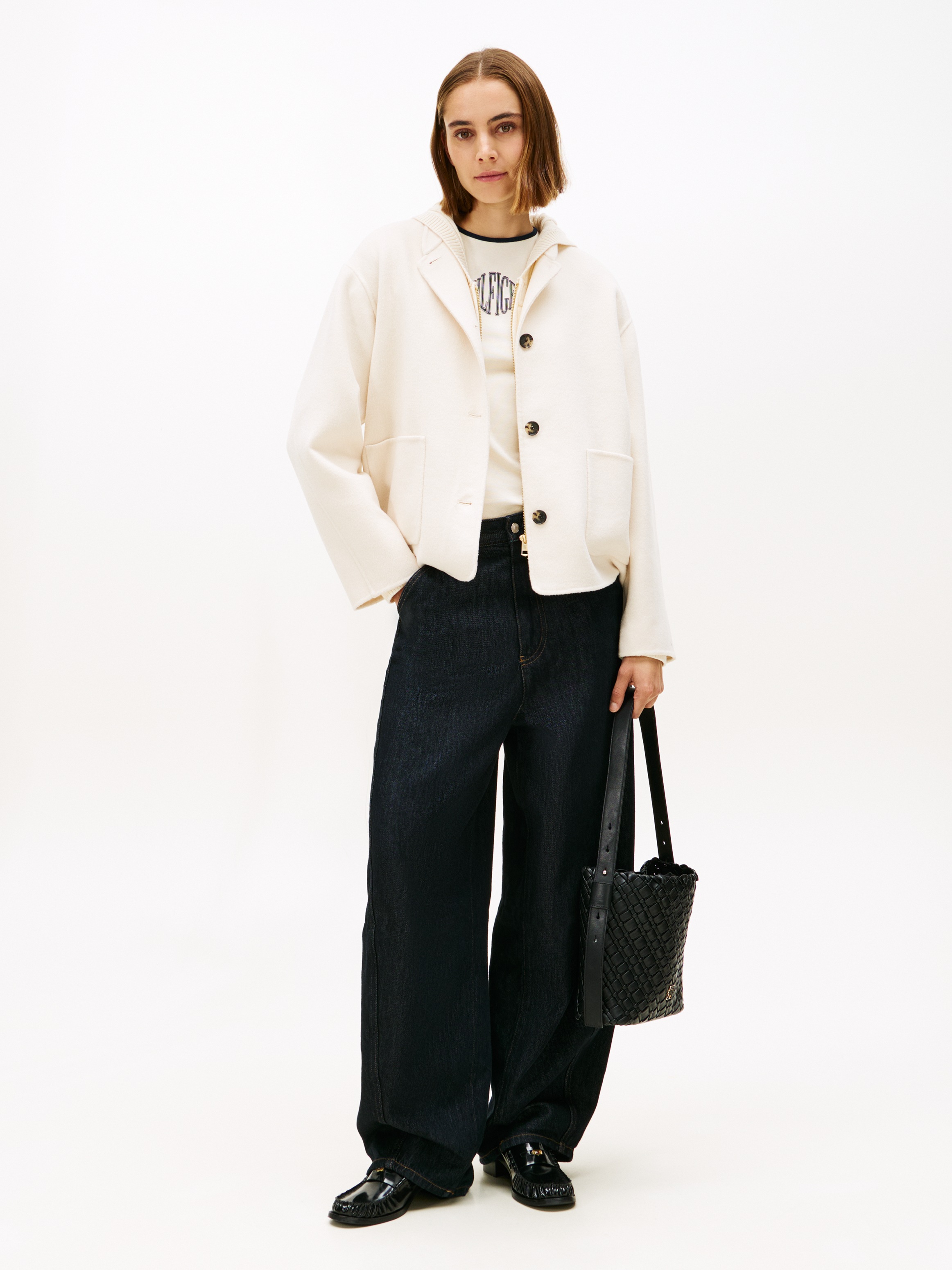 Thumbnail - Tommy Hilfiger Bomberjacke "DF WOOL SHORT BOMBER" mit Wolle