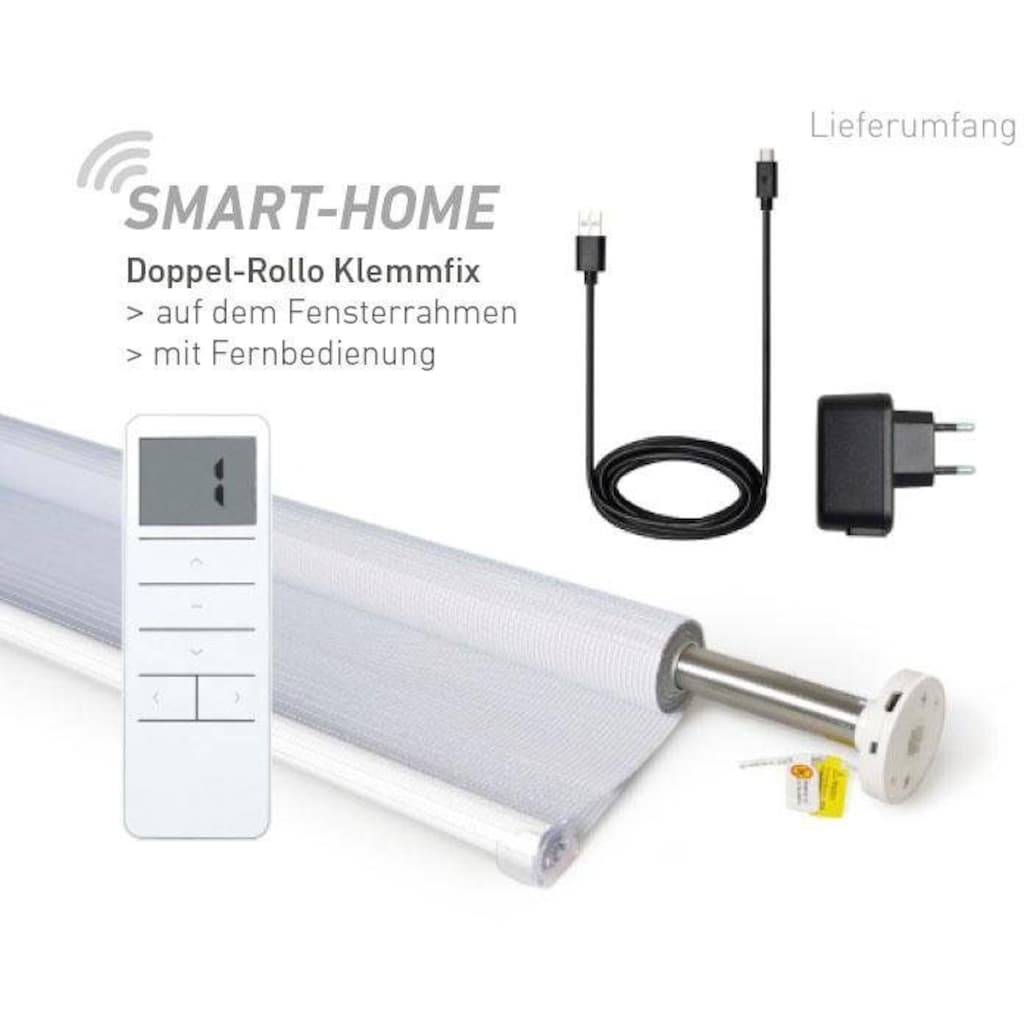 Good Life Elektrisches Rollo »Aline - SMART HOME«, Lichtschutz, ohne Bohren