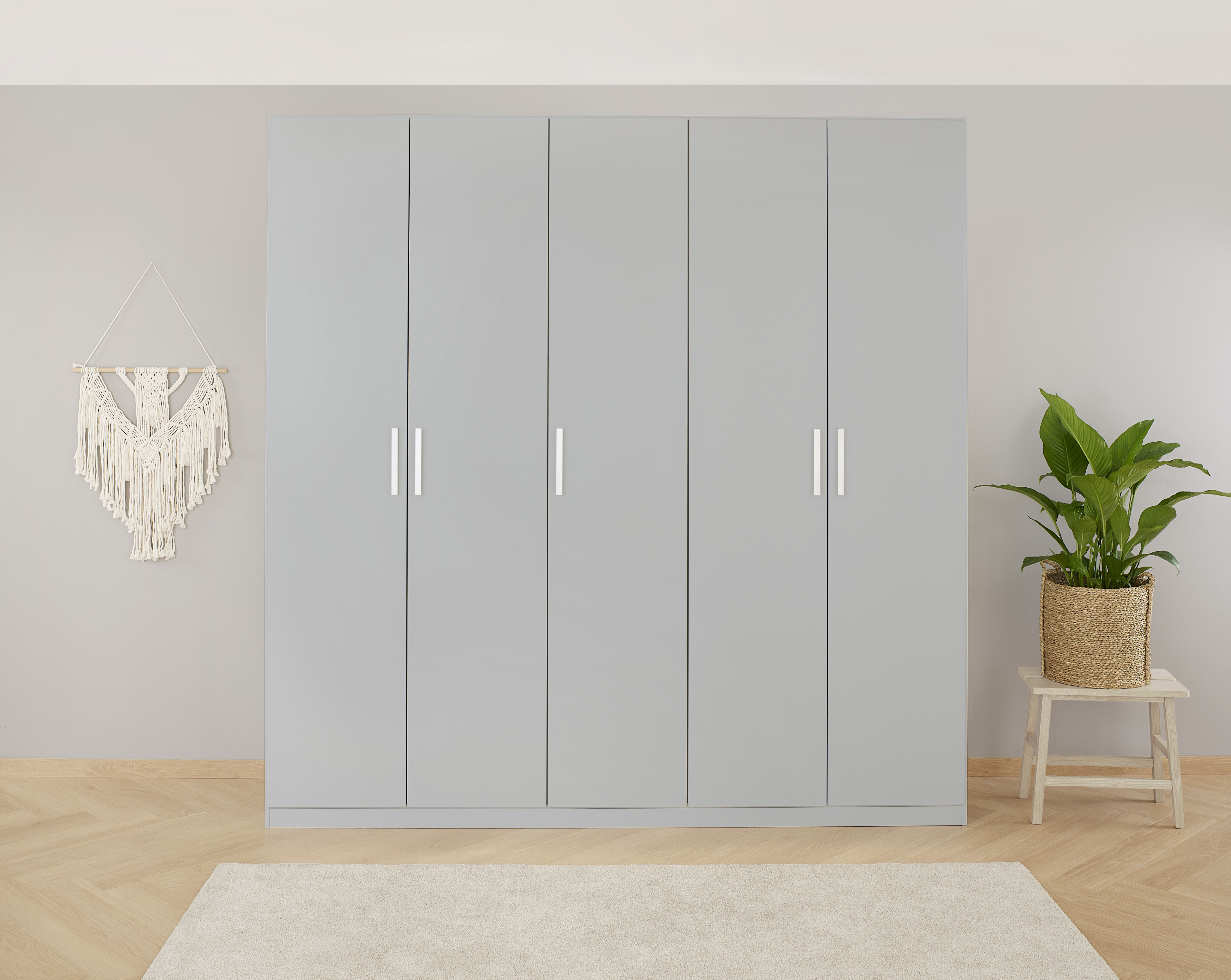 OTTO home "Mehrzweckschrank Aktenschrank Möbel Mietswohnung Schlafzimmer KOLUNA" Breiten 181/226/271/315 cm Höhen 210/229 cm, moderne Dekor-Front, inkl. 2 Innenschubladen sowie extra Einlegeböden MADE IN GERMANY