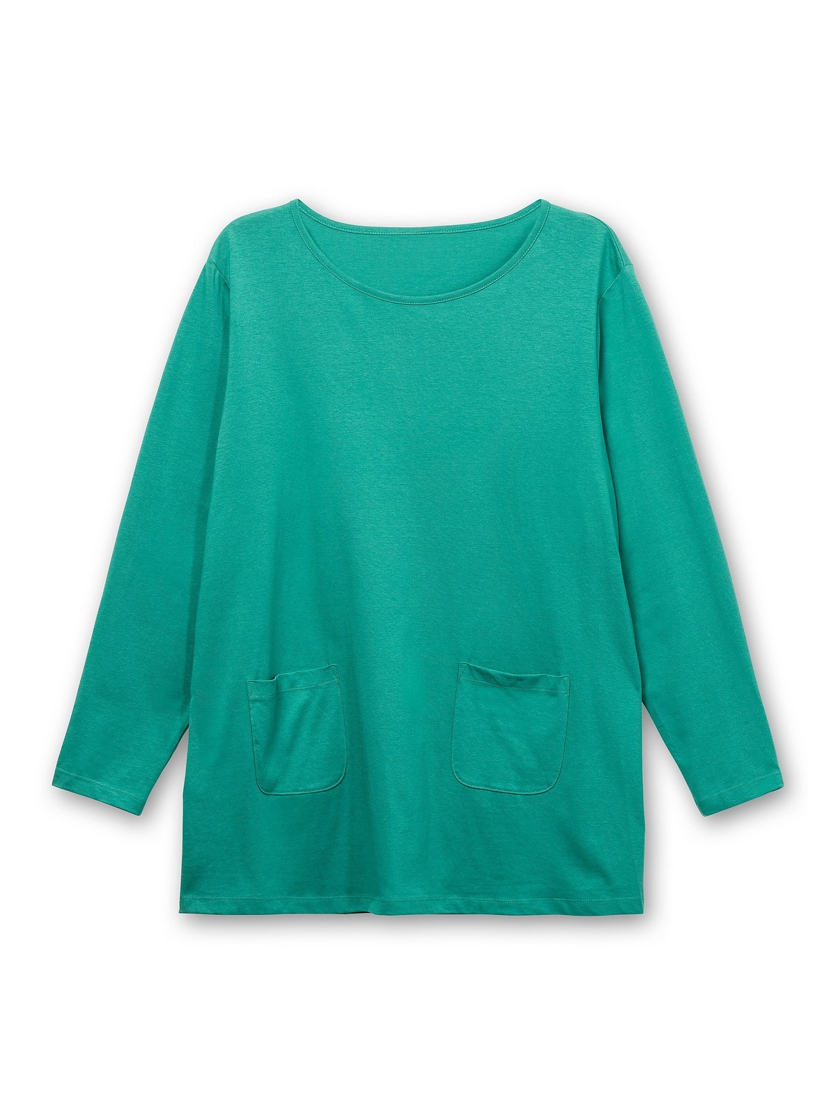 Sheego Longshirt Größen«, Taschen BAUR | kaufen »Große mit online aufgesetzten