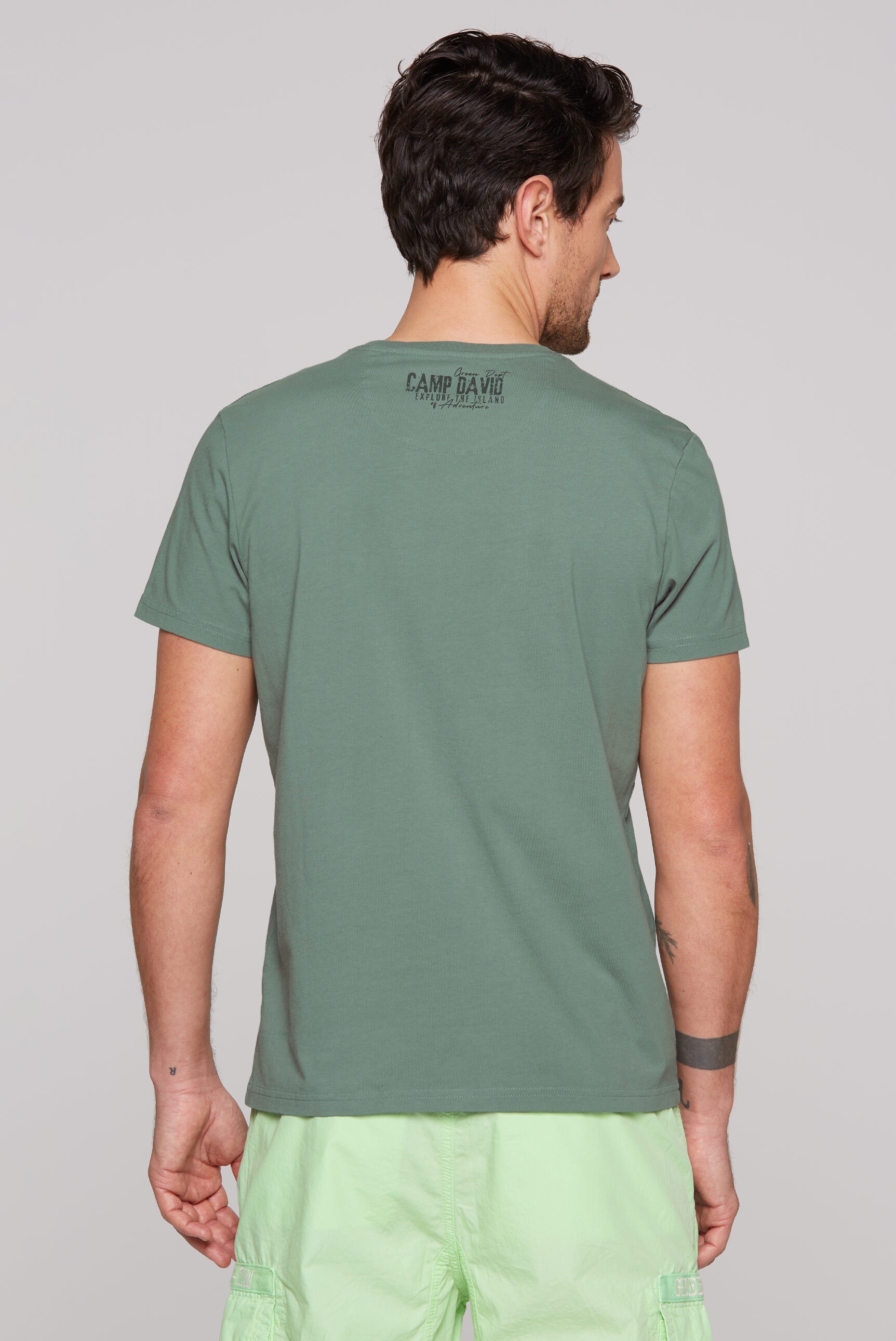 CAMP DAVID Rundhalsshirt, aus Baumwolle