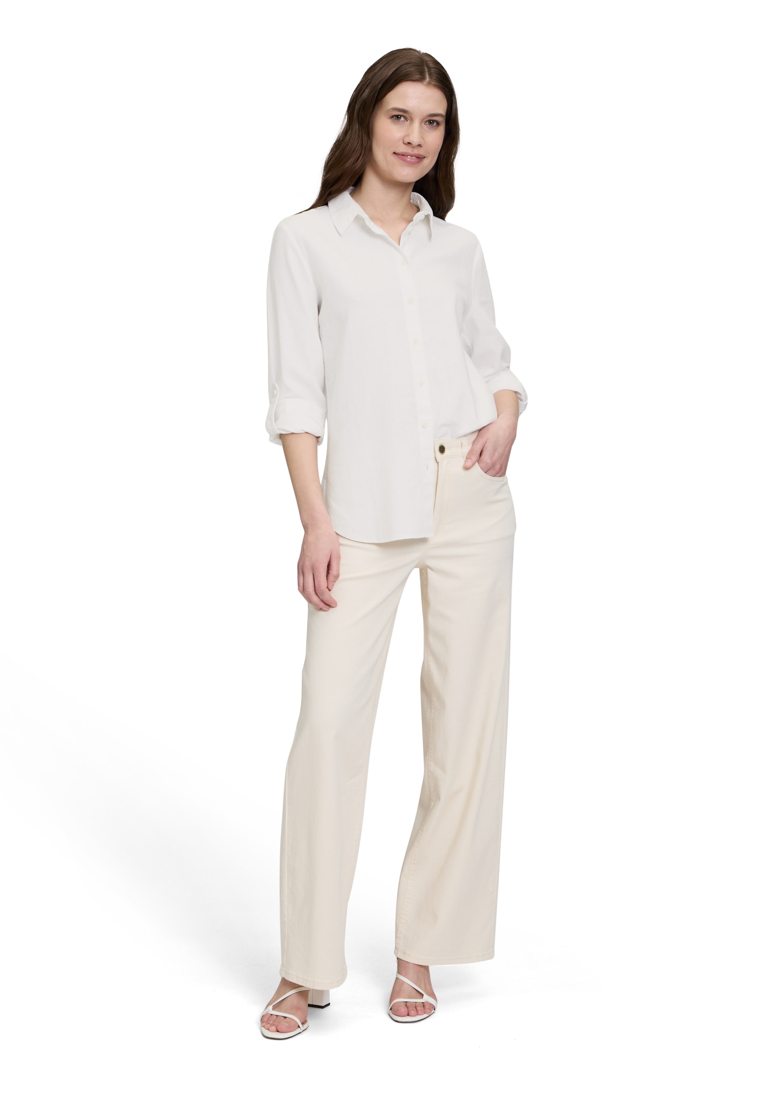 Betty&Co Kurzarmbluse »Betty & Co Leinenbluse langarm«