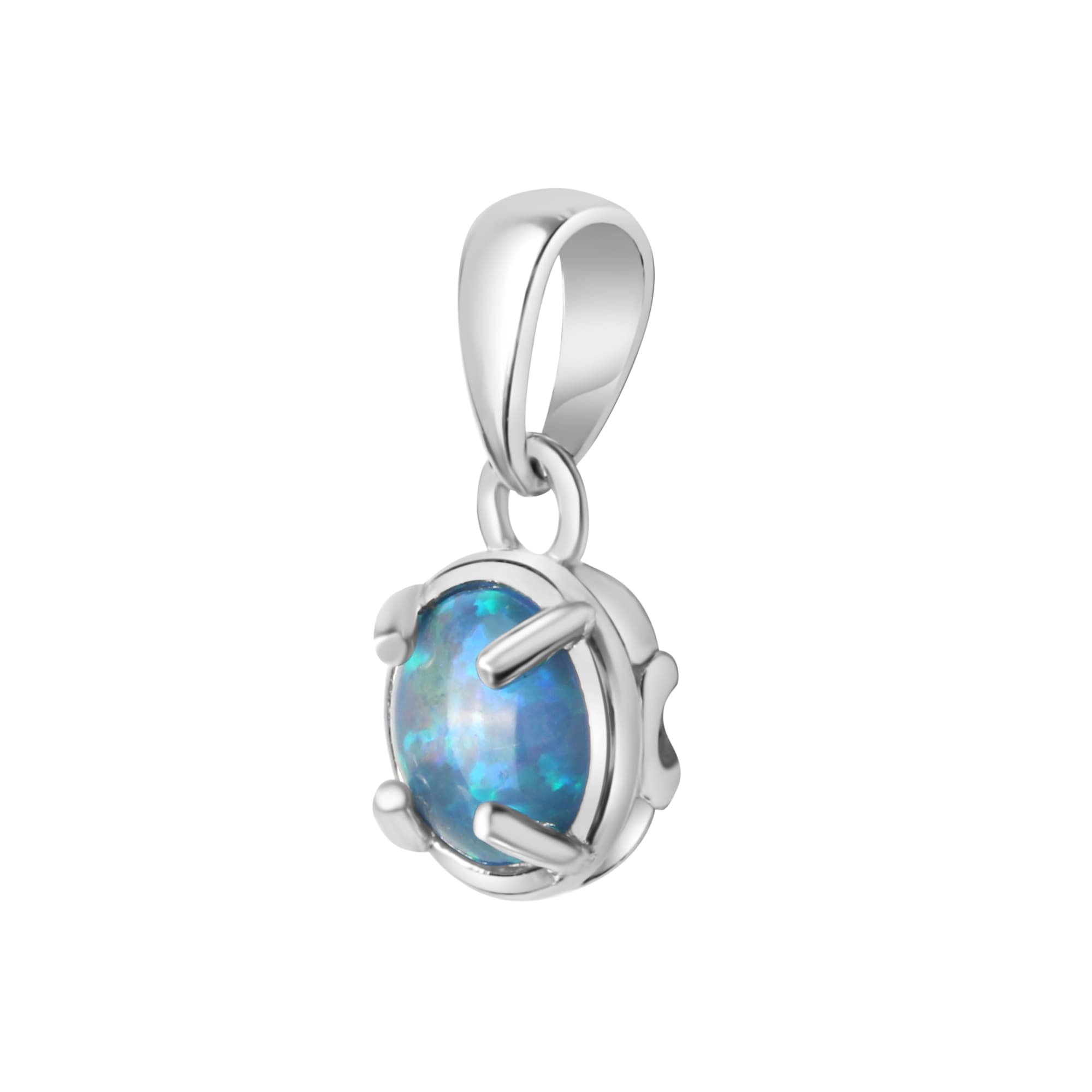 Sterling | BAUR bestellen für Silber synth.Opal »925/- rhodiniert blau« Kettenanhänger Vivance