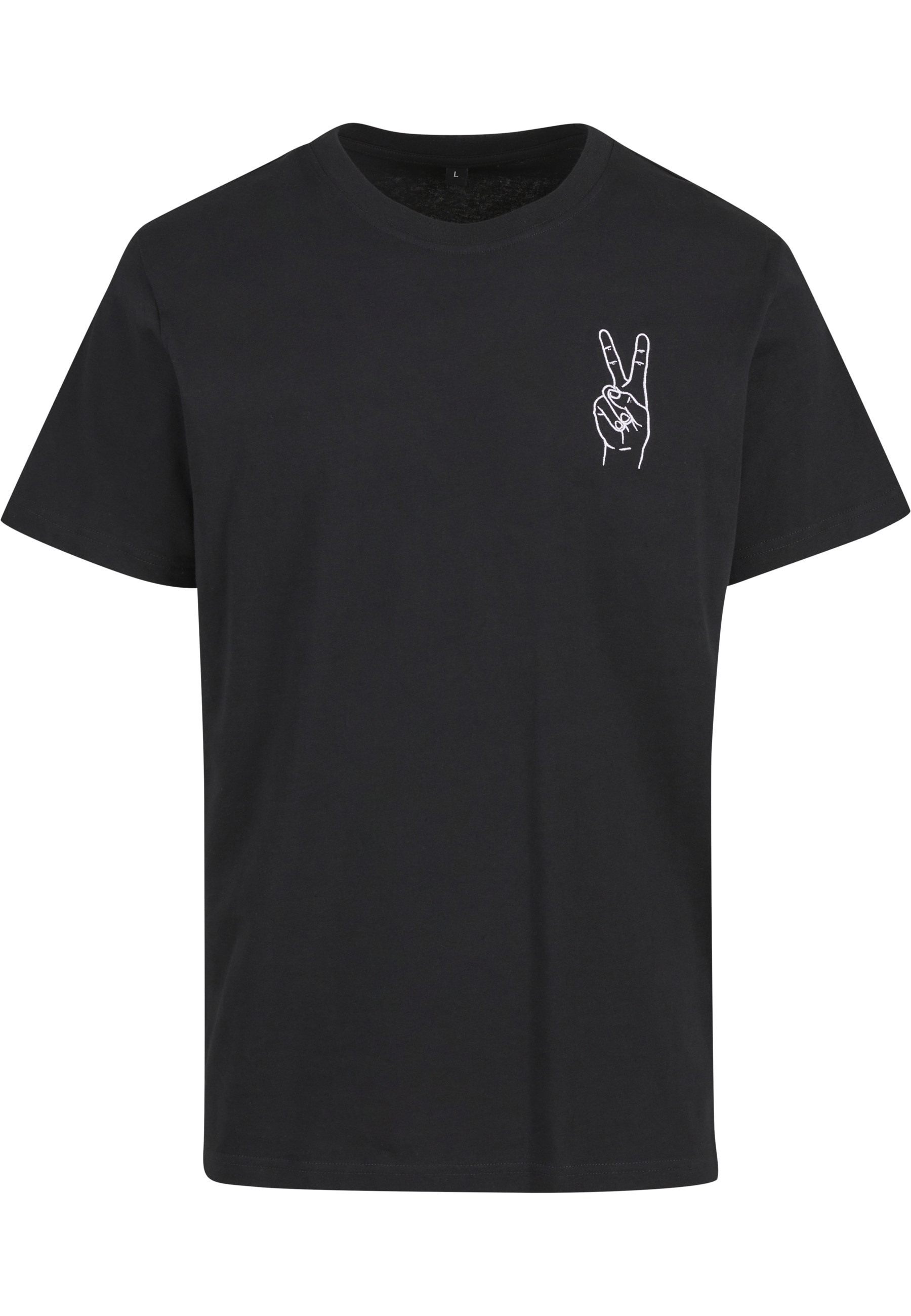 MisterTee T-Shirt "MisterTee Herren Peace Sign Tee EMB" 1 Stk.