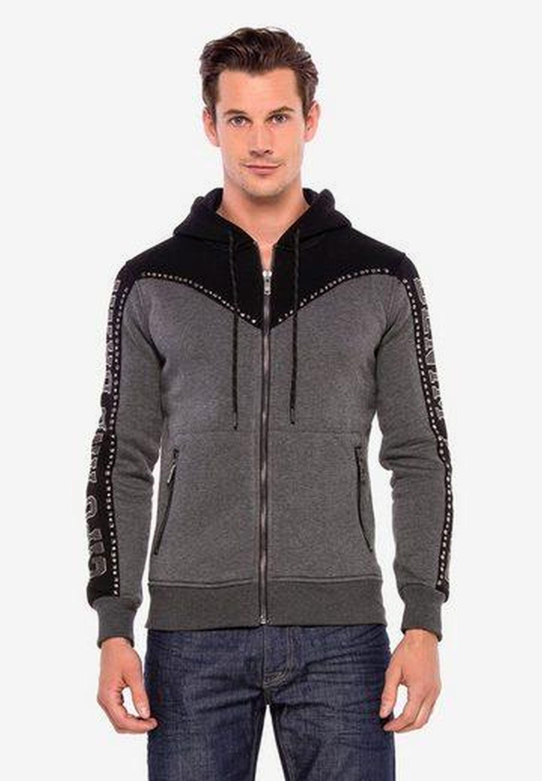 Cipo & Baxx Sweatjacke "Sweatjacke" 1 Stk. tlg. mit praktischen Kapuze, CL3 günstig online kaufen