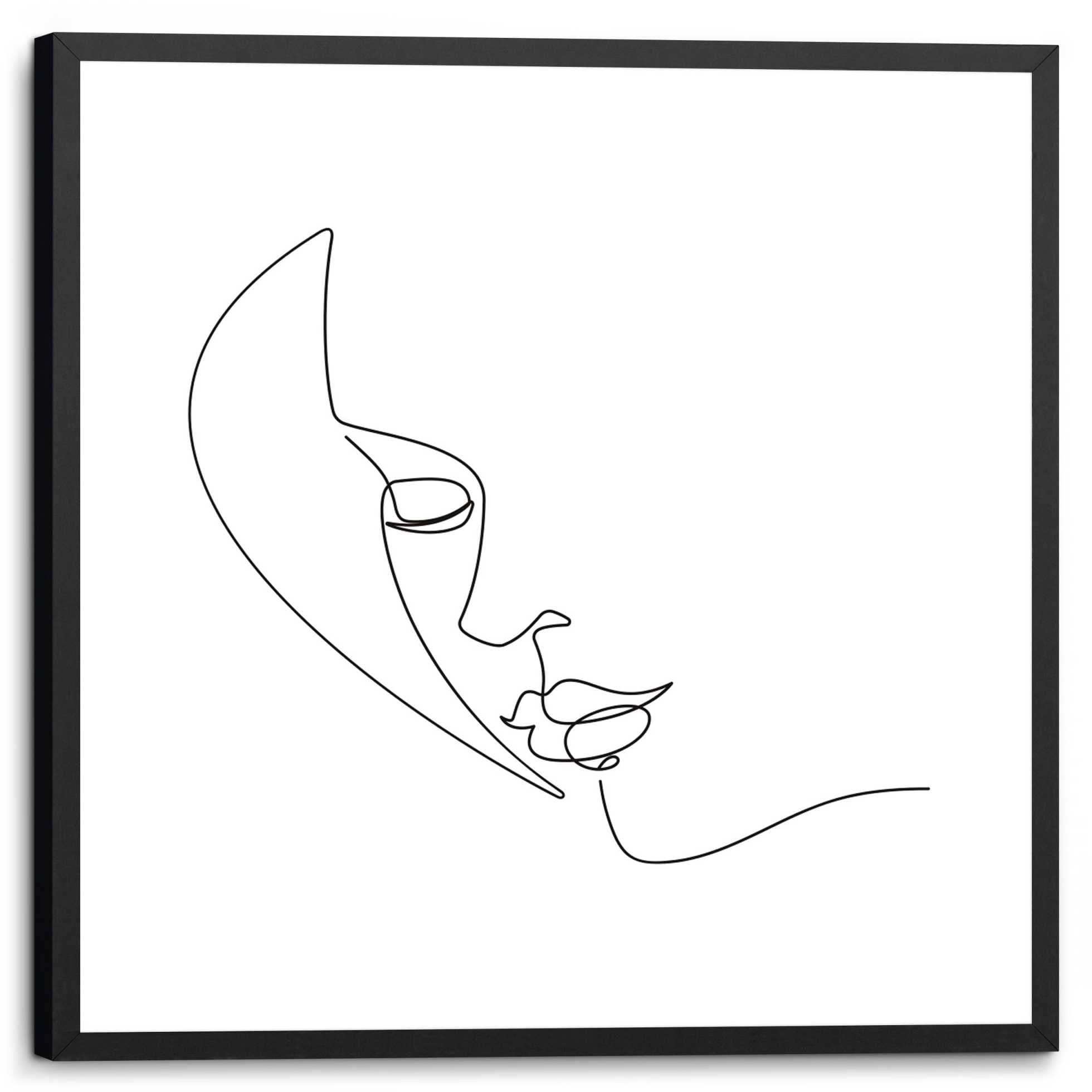 Reinders! Wandbild »Silhouette Gesicht - Gerahmtes Bild« bestellen | BAUR