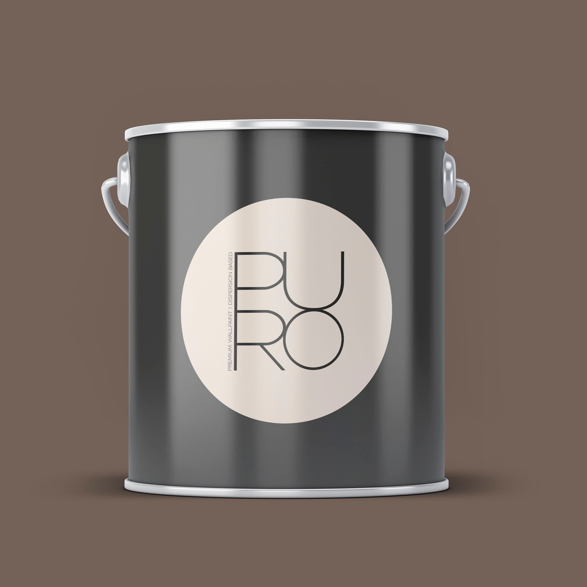 A.S. CRÉATION Wandfarbe "Premium Innenwandfarbe PURO Tuchmatt soothing brown", 5 l 5mlc7021 soothing braun, Farben, ideal für Wohnzimmer,