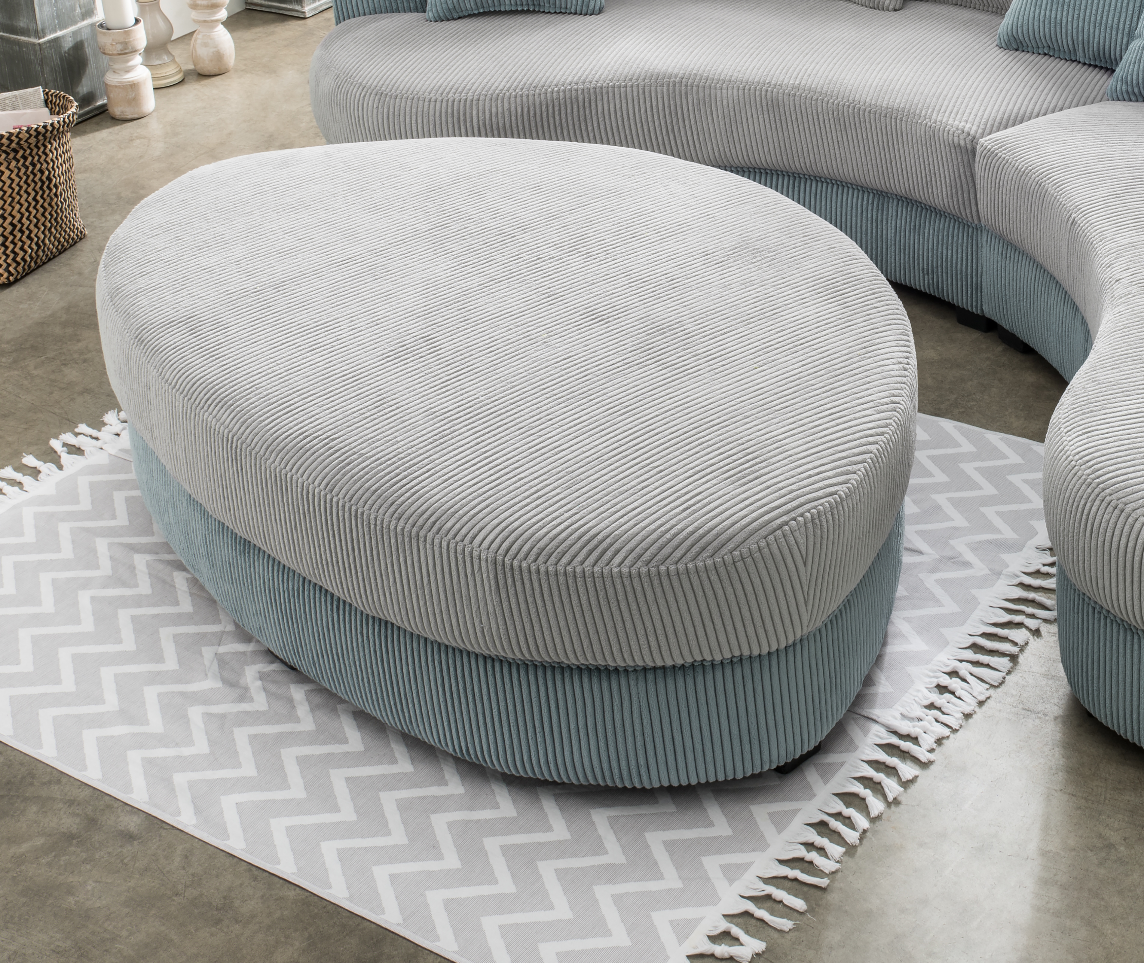 Home affaire Polsterhocker "Lazio modern und bequem, tolle Detailverarbeitung"