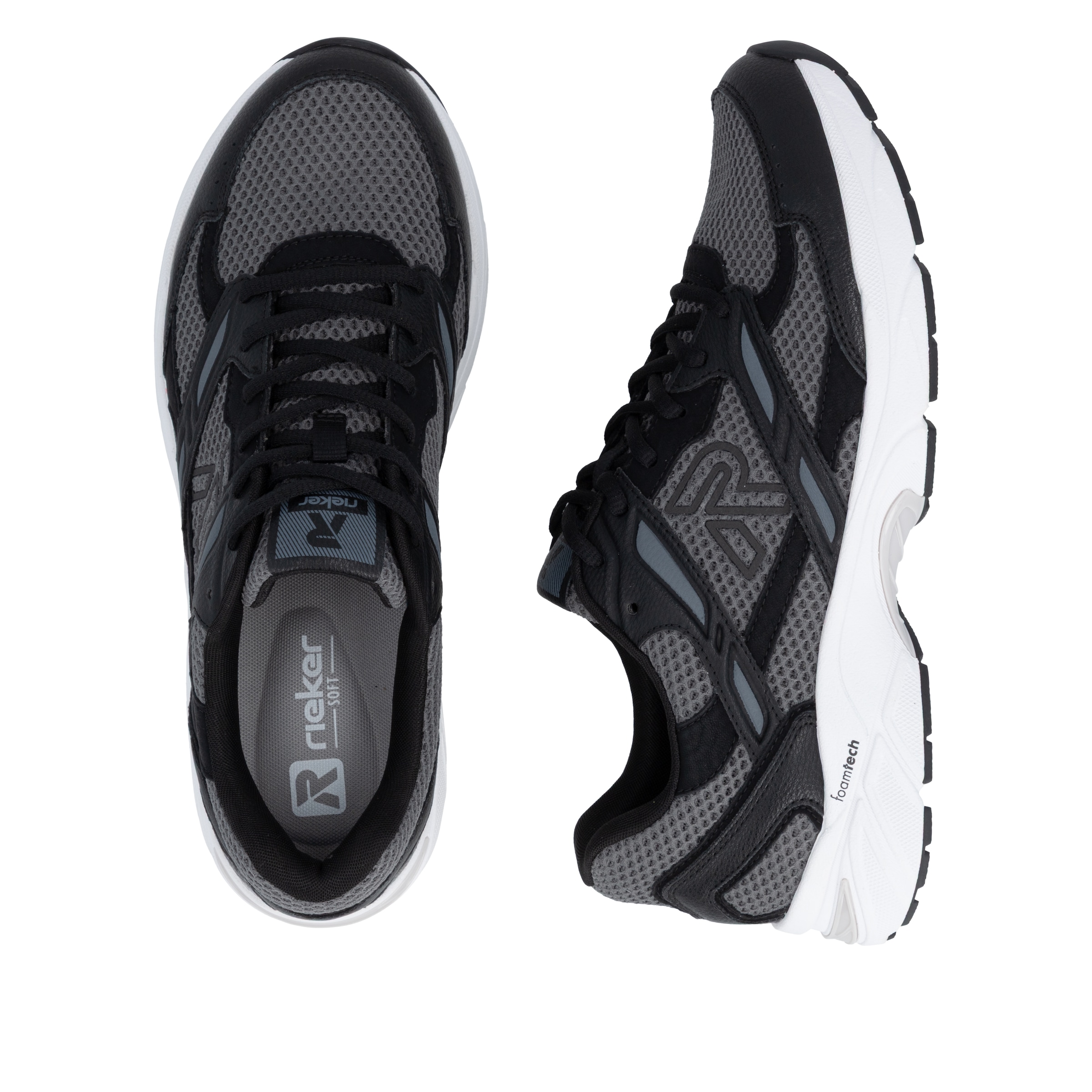 RIEKER Sport Sneaker  Freizeitsneaker, Halbschuh, Ugly-Schnürer in bequemer Form